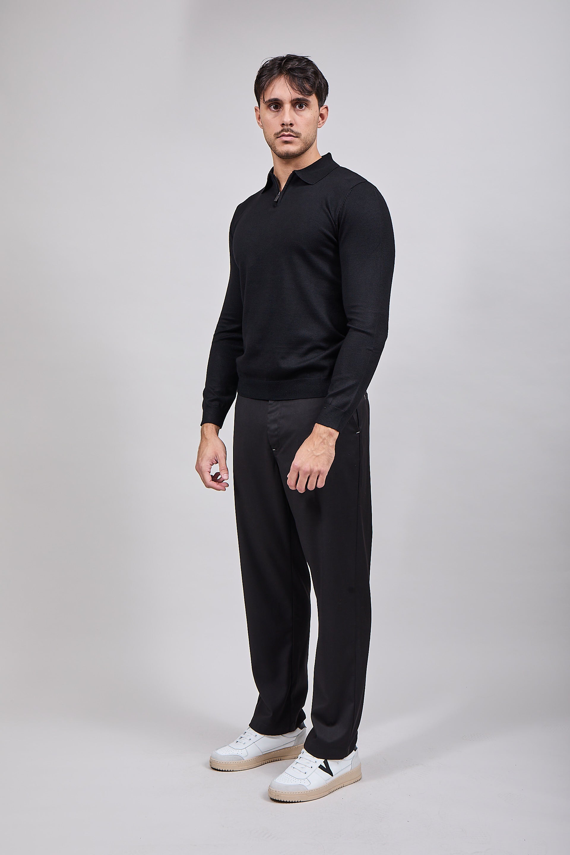 Polo Hamaki-Ho Zip Nero 3194