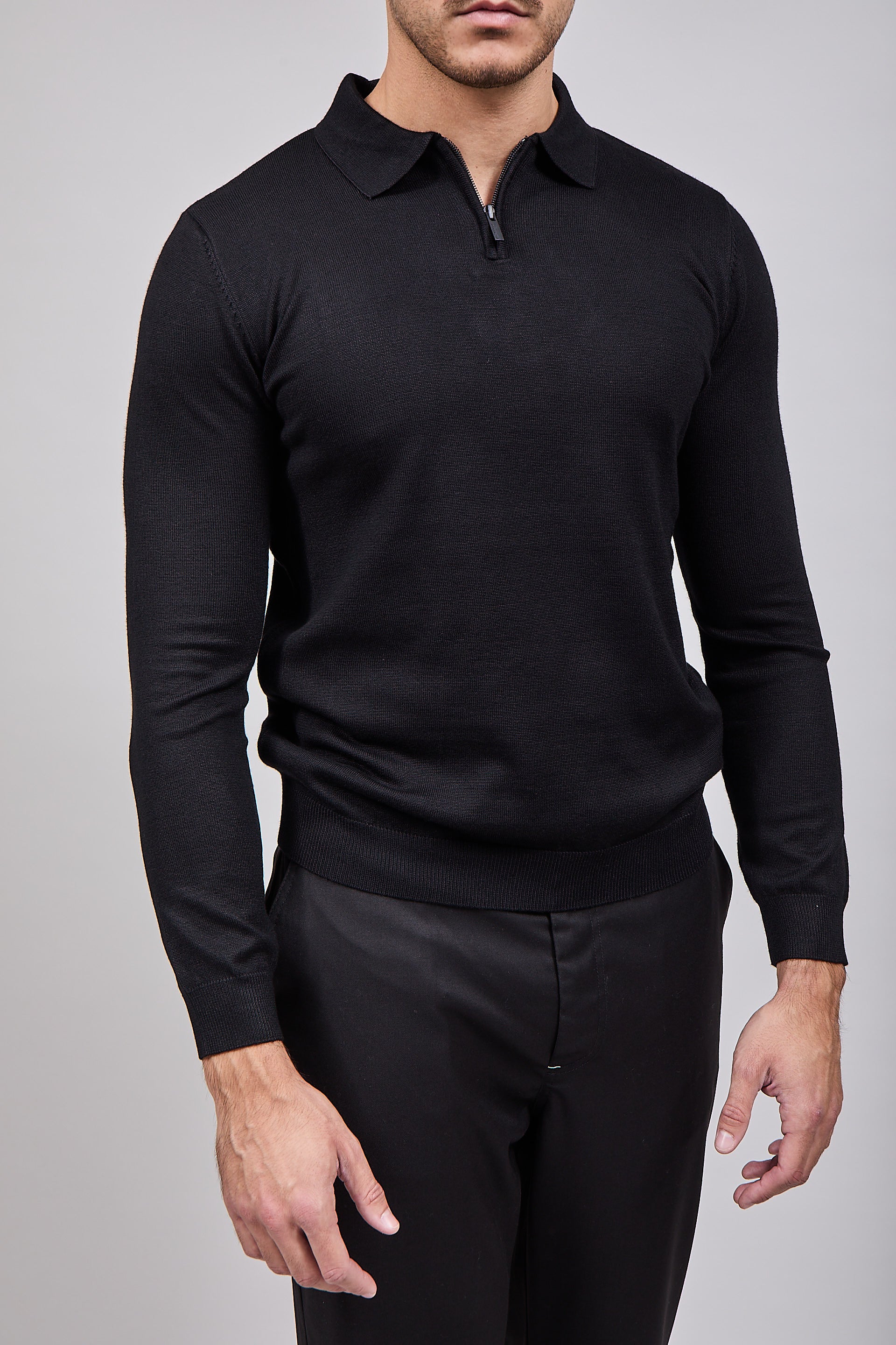 Polo Hamaki-Ho Zip Nero 3194