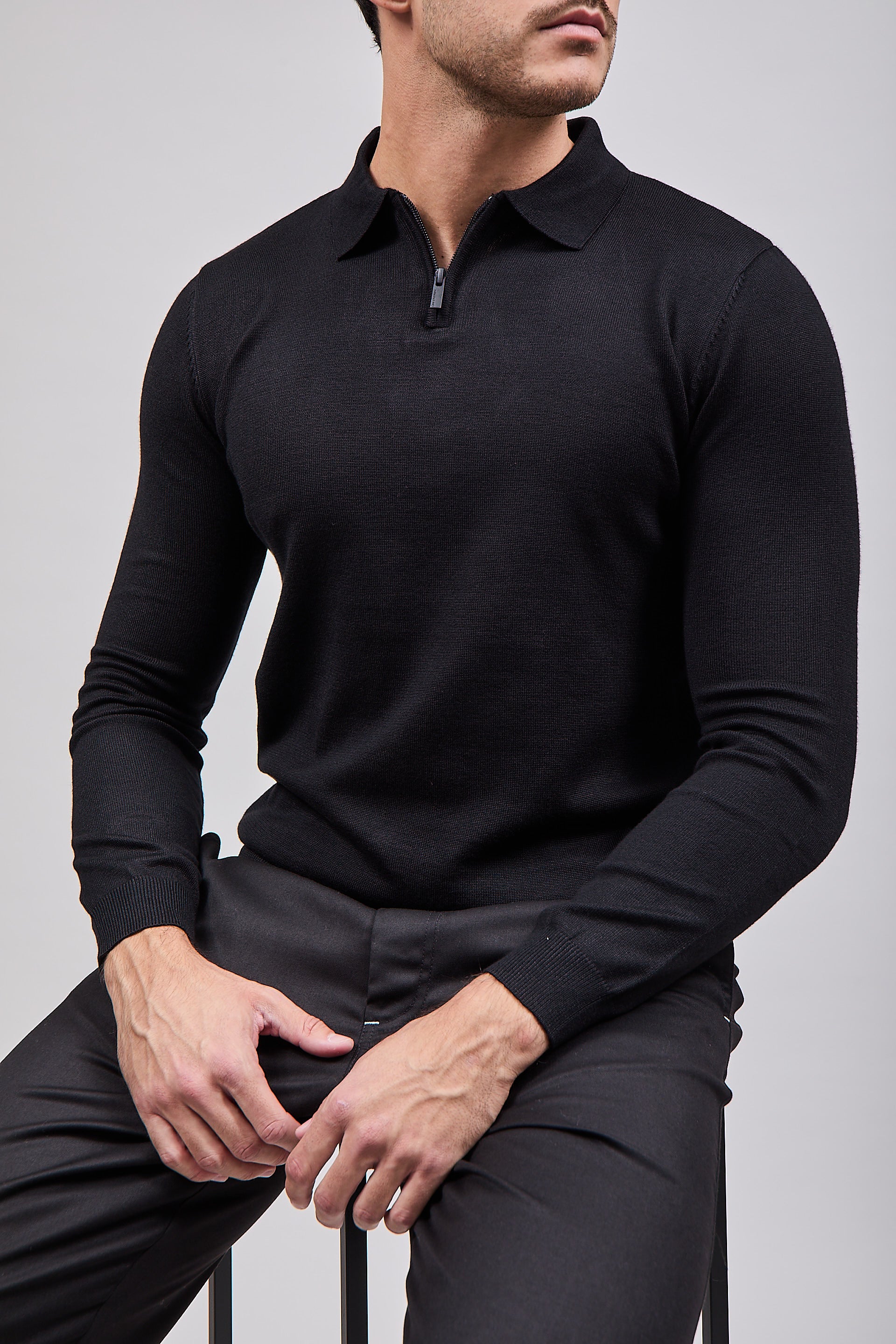 Polo Hamaki-Ho Zip Nero 3194