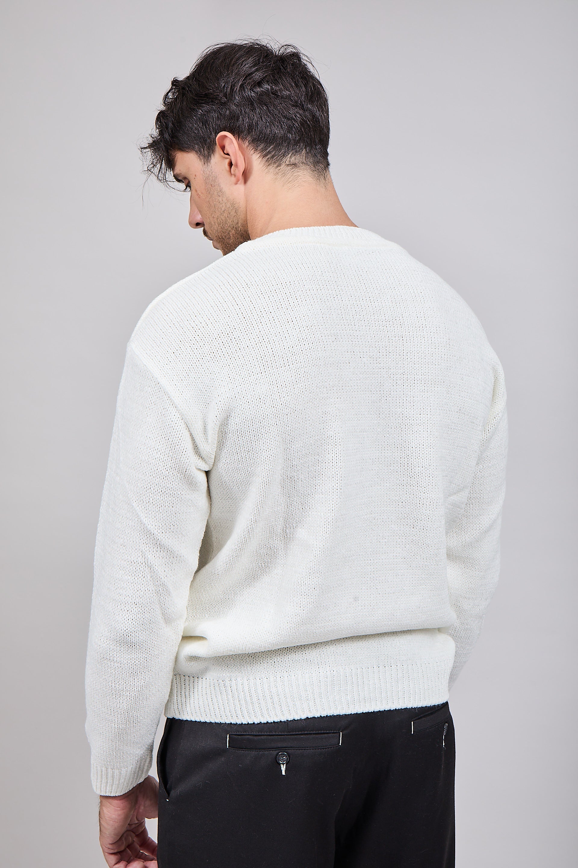 Maglione Why Not Brand Ciniglia Panna 47