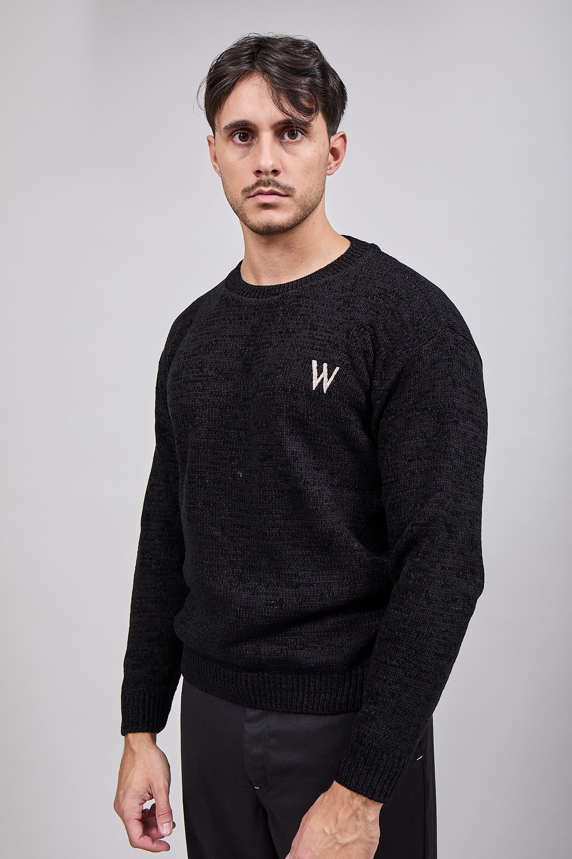 Maglione Why Not Brand Ciniglia Nero 47