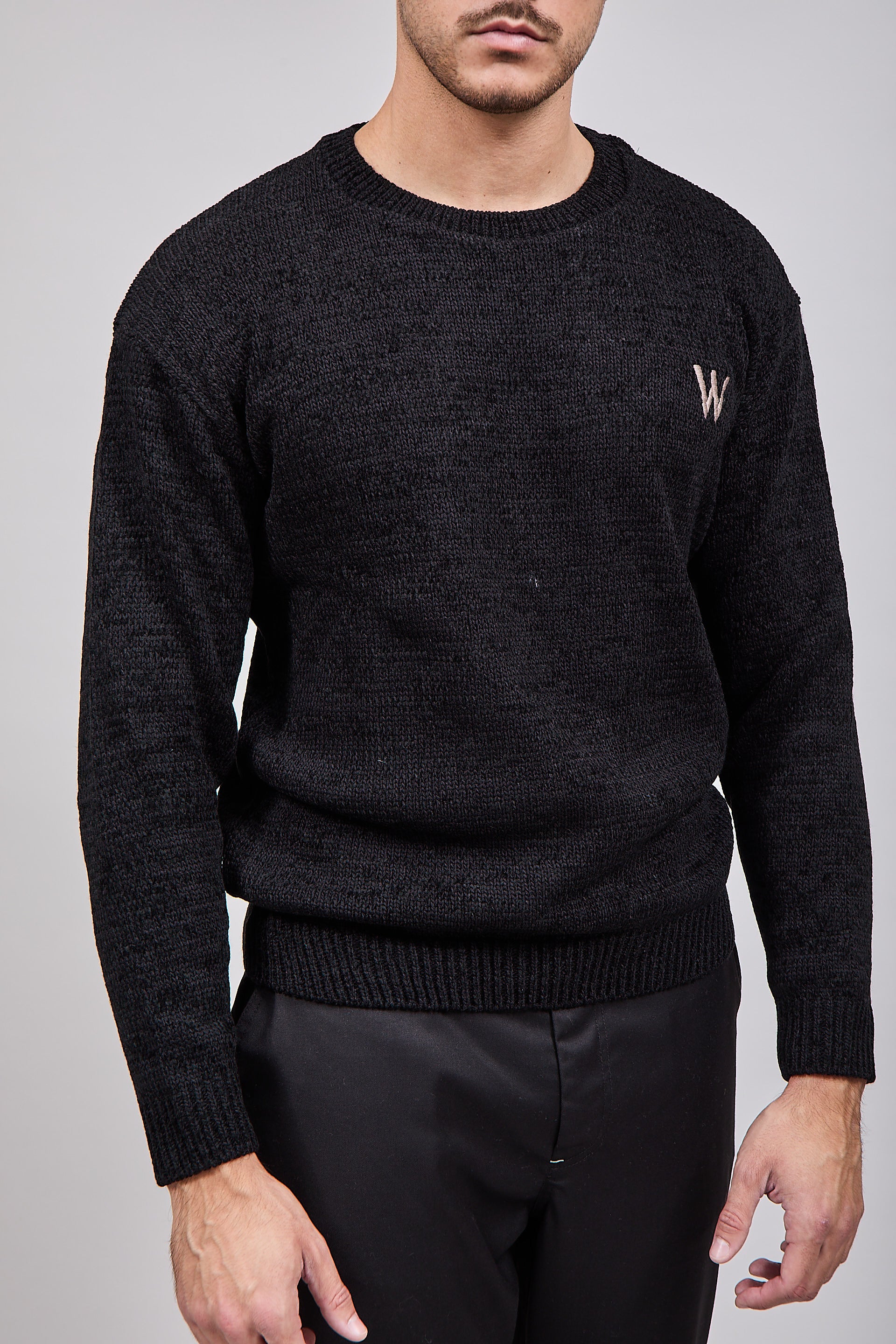 Maglione Why Not Brand Ciniglia Nero 47