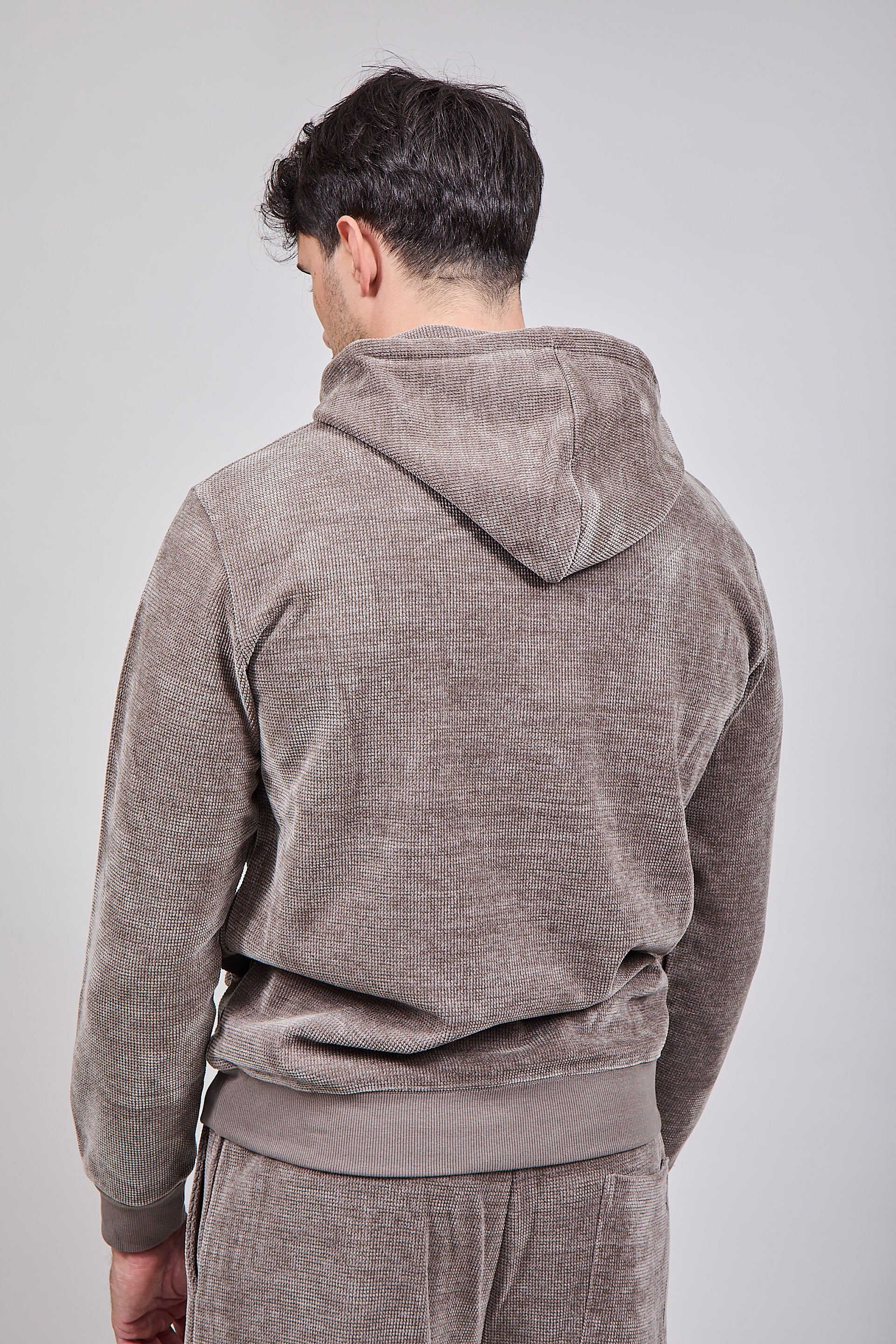 Felpa Gianni Lupo Velluto Mud 2290