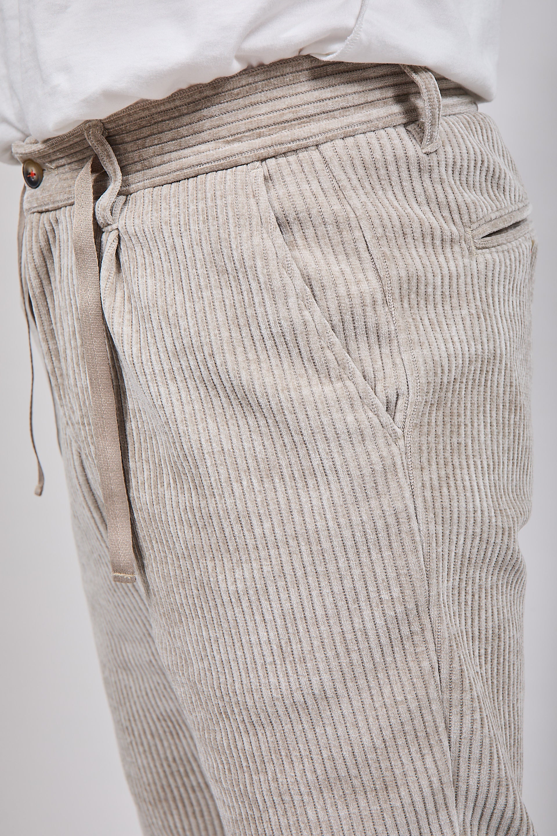 Pantalone velluto Berna polsino 117 Beige