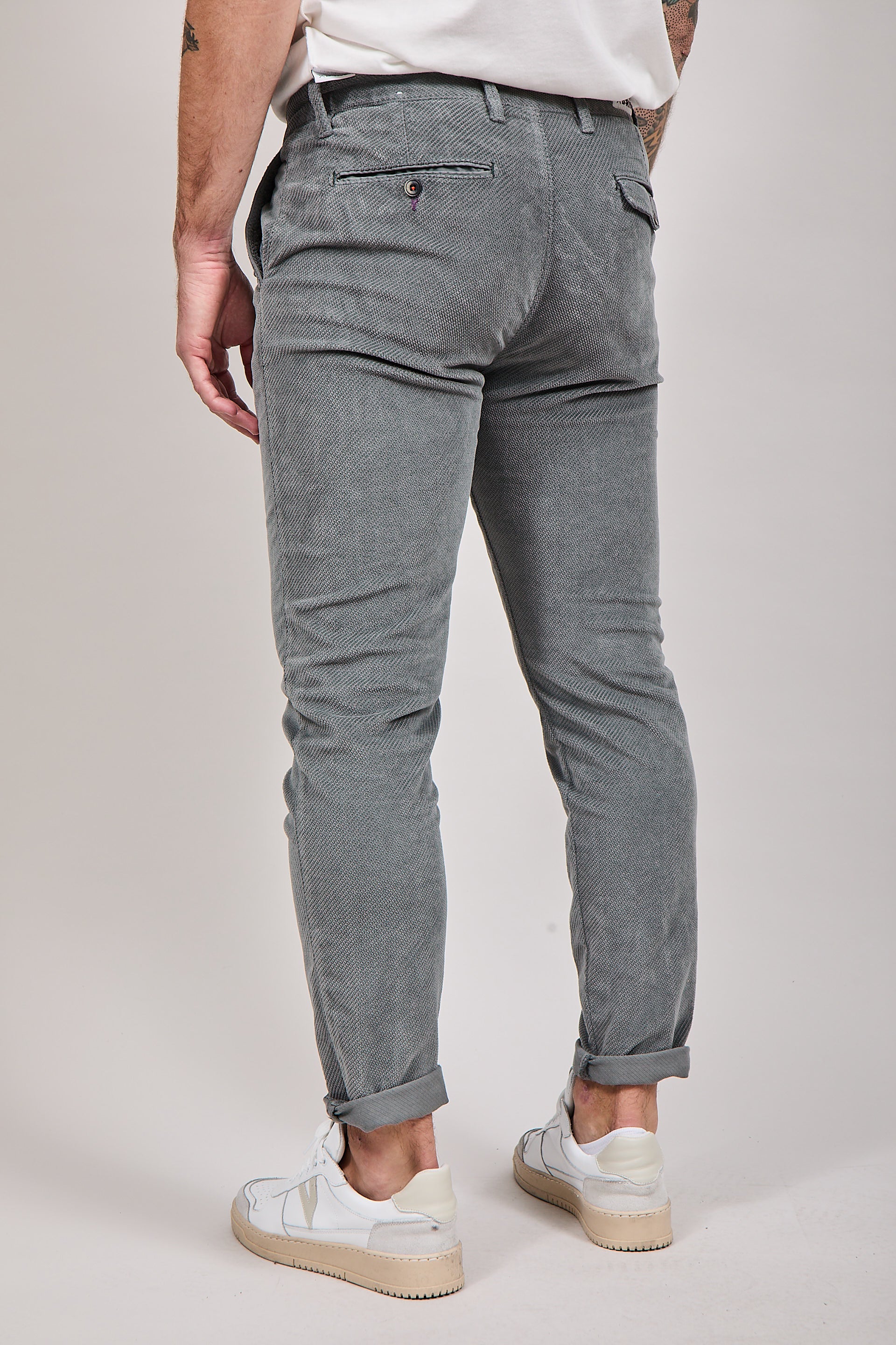 Pantalone velluto Berna chinos 118 Topo