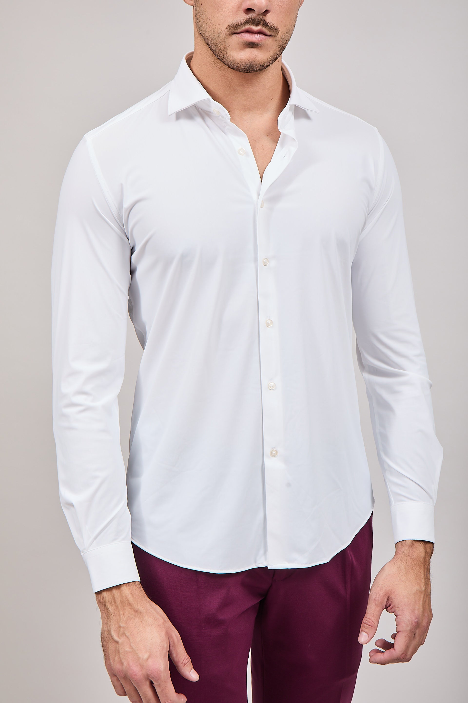 Camicia Over-D No-stiro Bianca C10