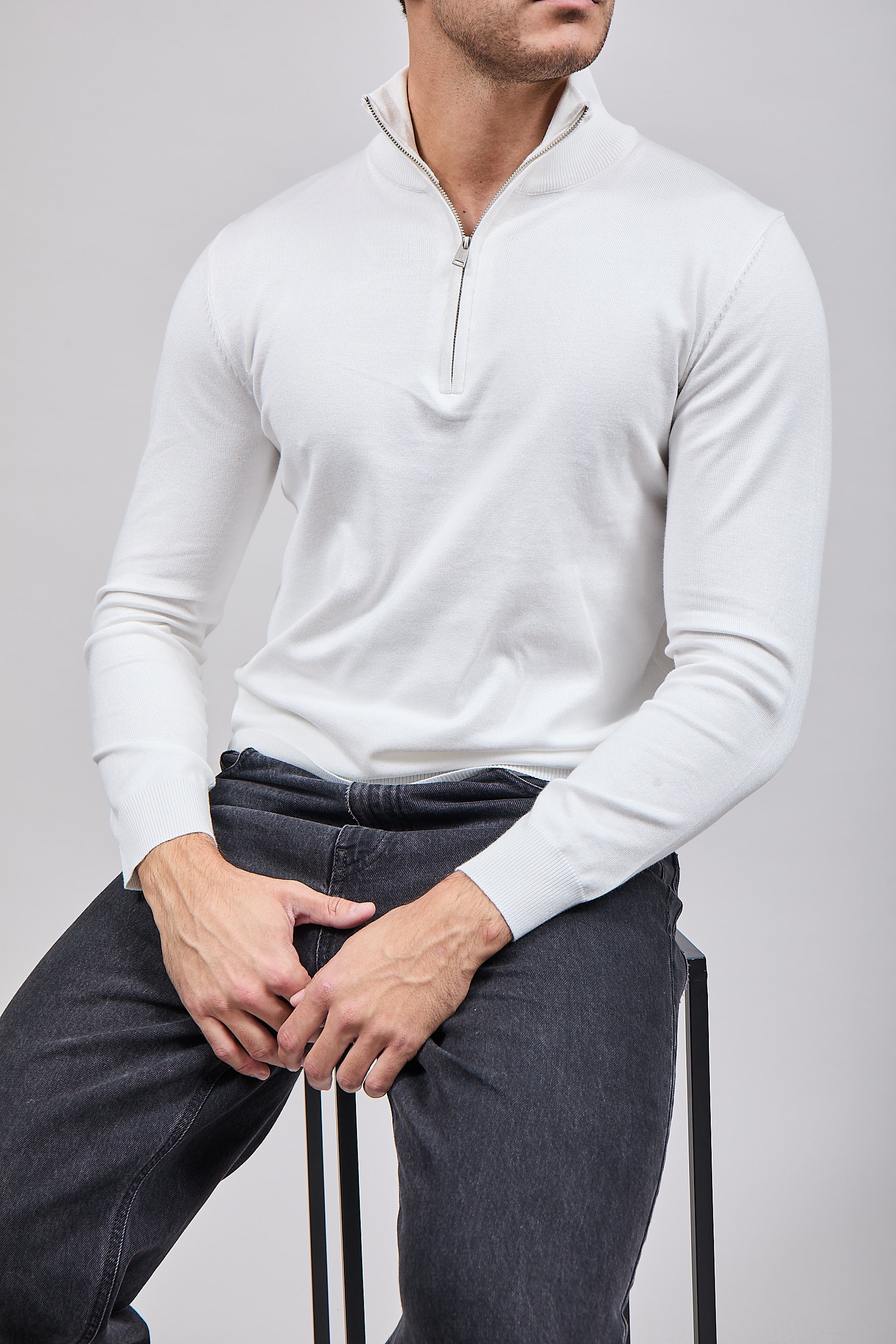 Lupetto Zip Gianni Lupo 35136 Panna