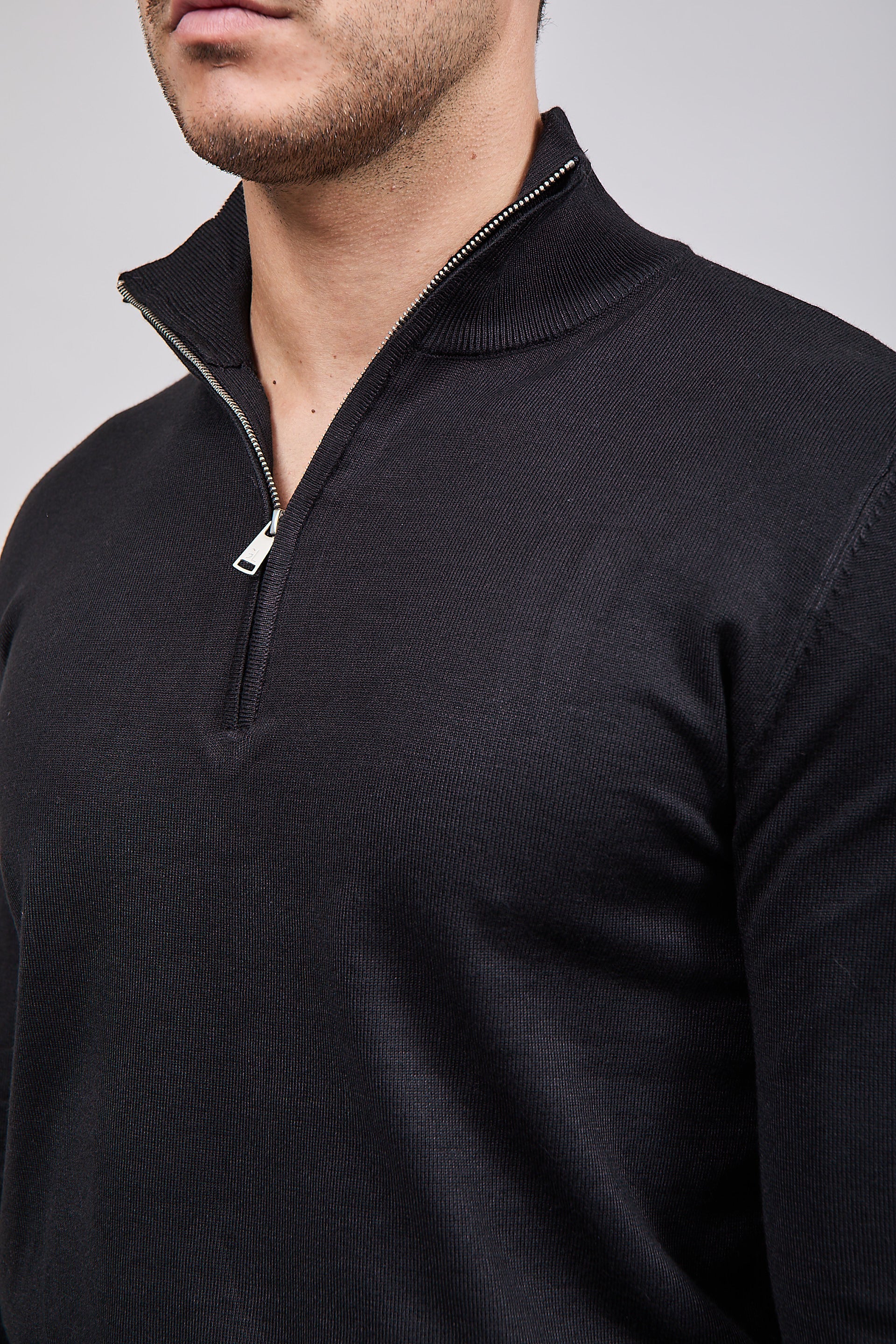 Lupetto Zip Gianni Lupo 35136 Black