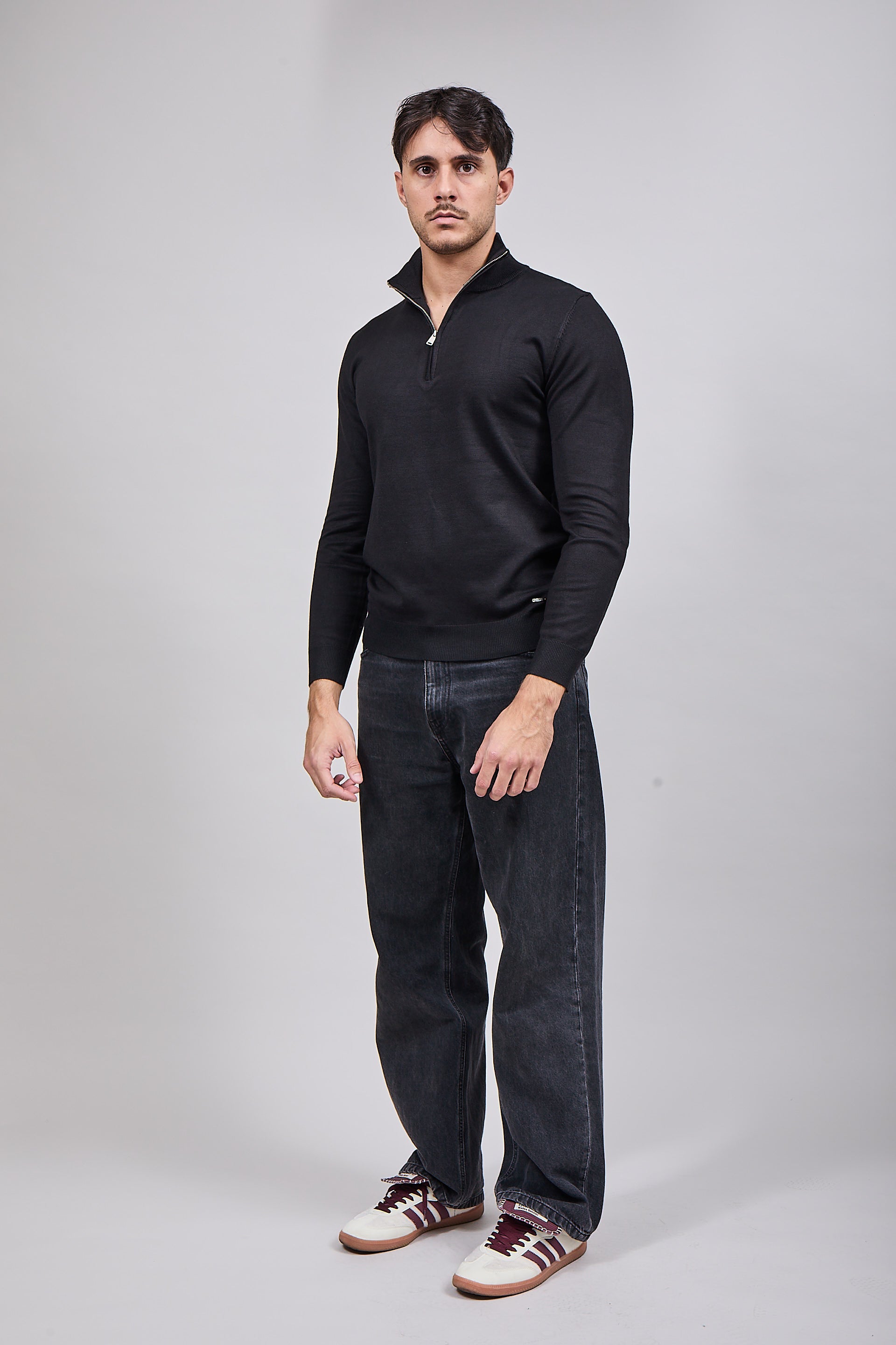 Lupetto Zip Gianni Lupo 35136 Black