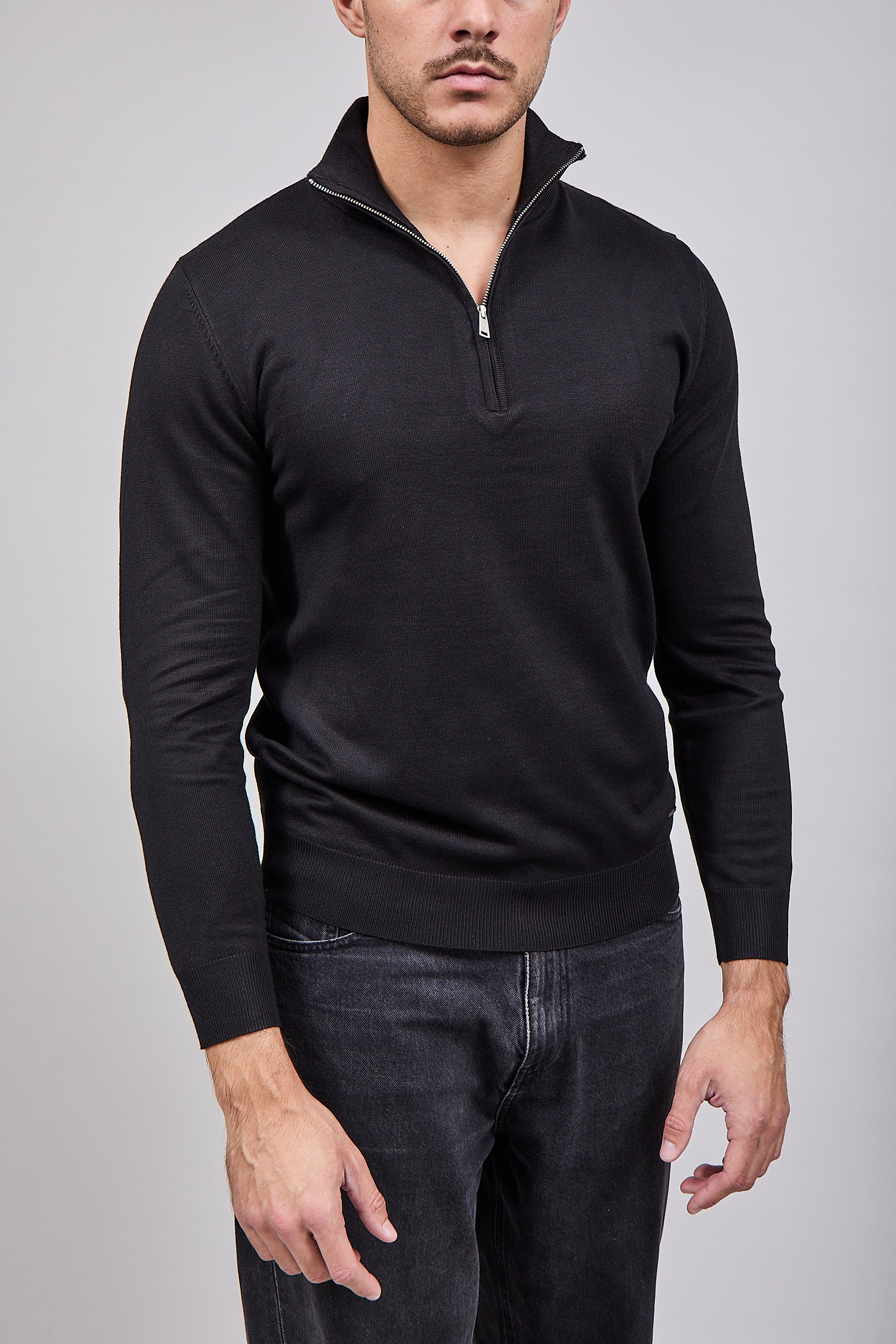 Lupetto Zip Gianni Lupo 35136 Black