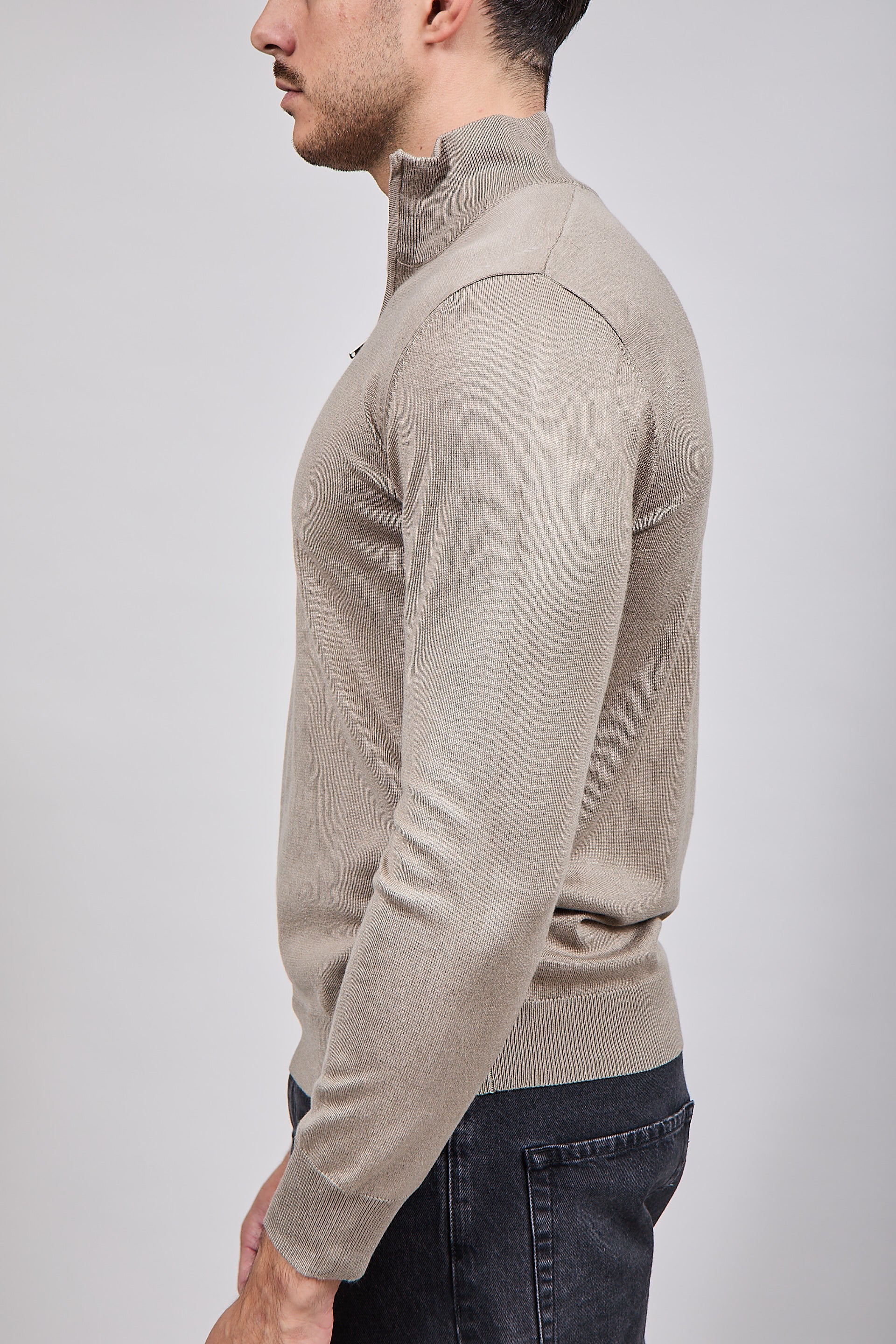 Lupetto Zip Gianni Lupo 35136 Camel