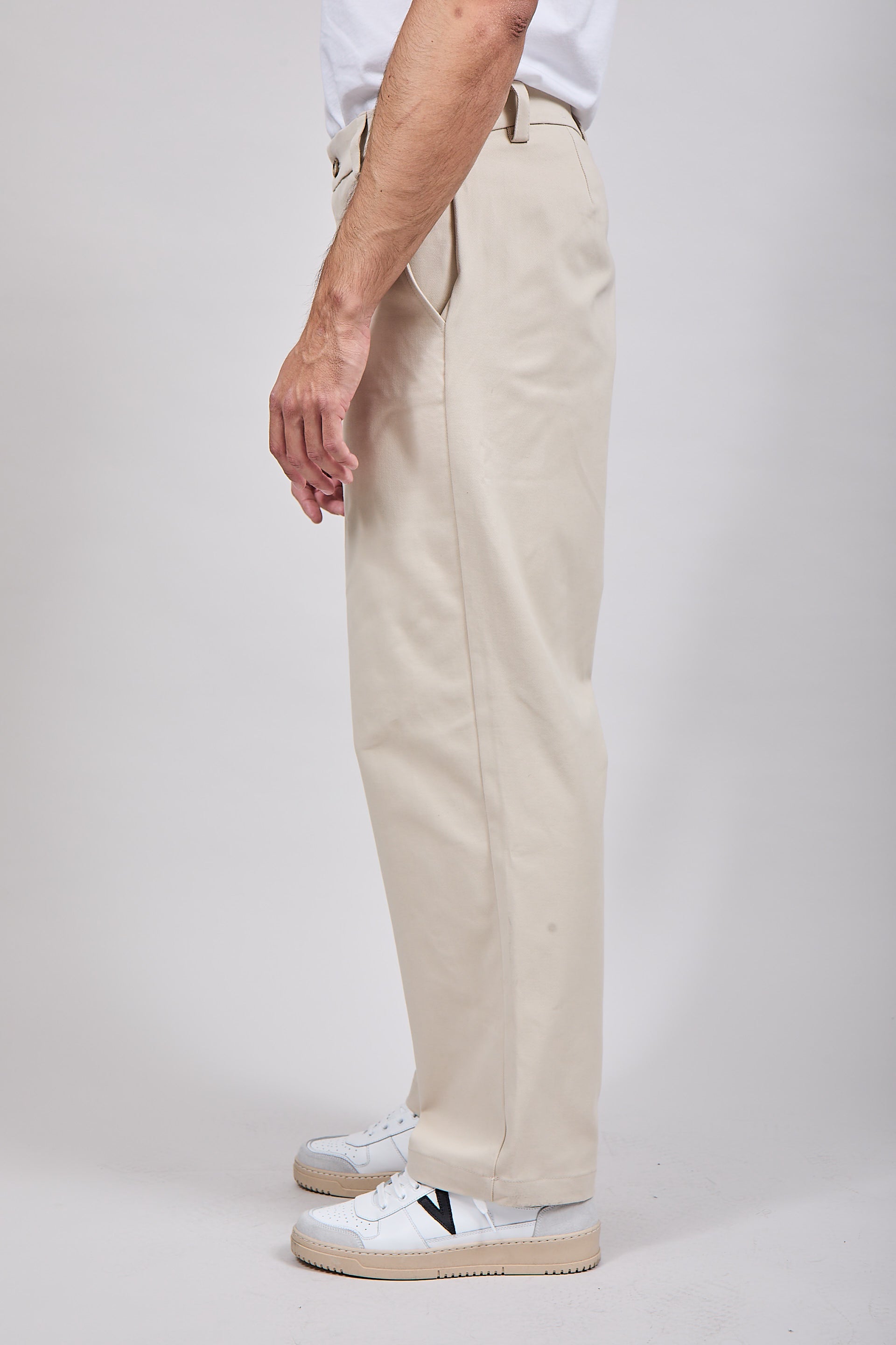 Pantalone Block Eleven Toppa Velluto Beige 264