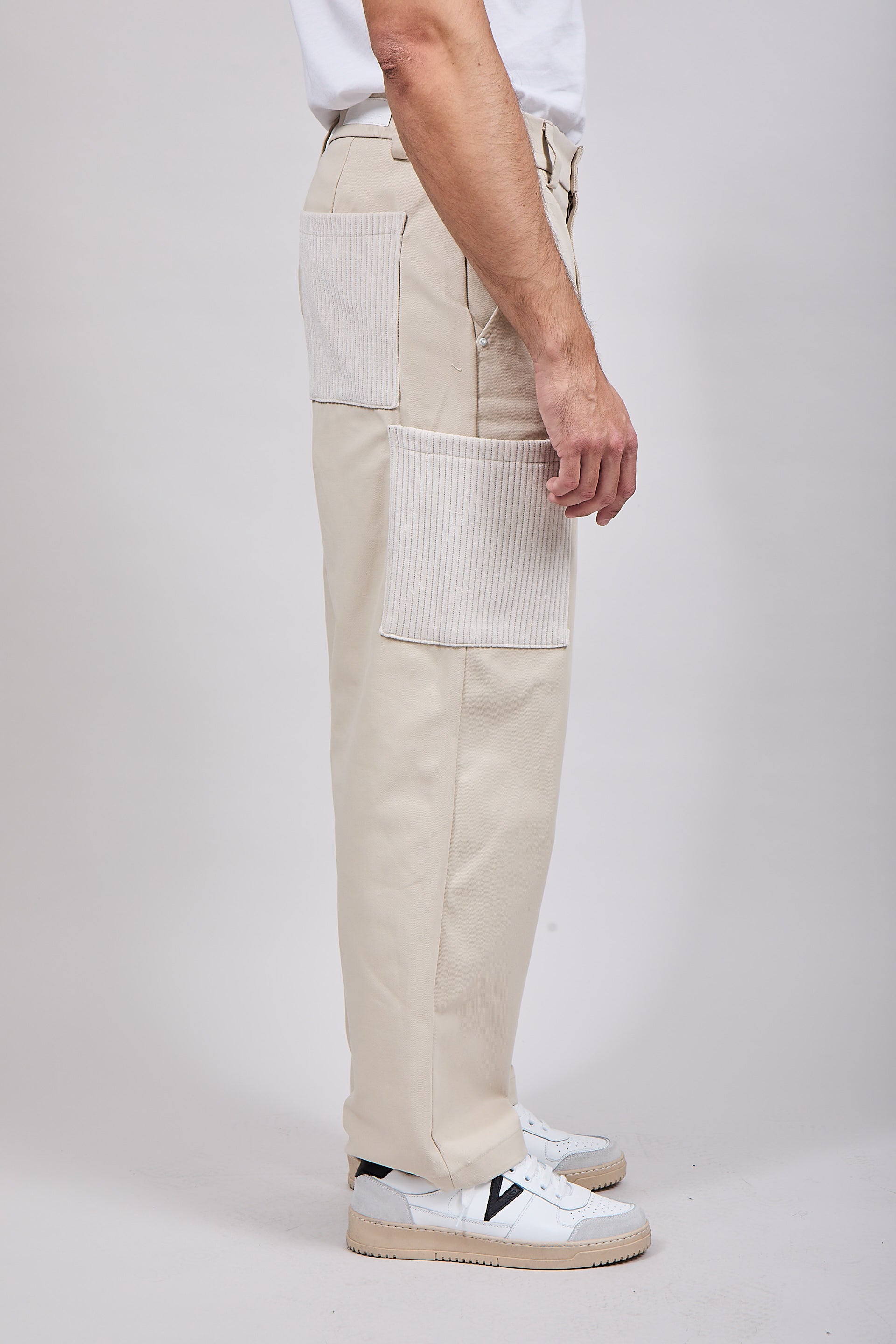 Pantalone Block Eleven Toppa Velluto Beige 264