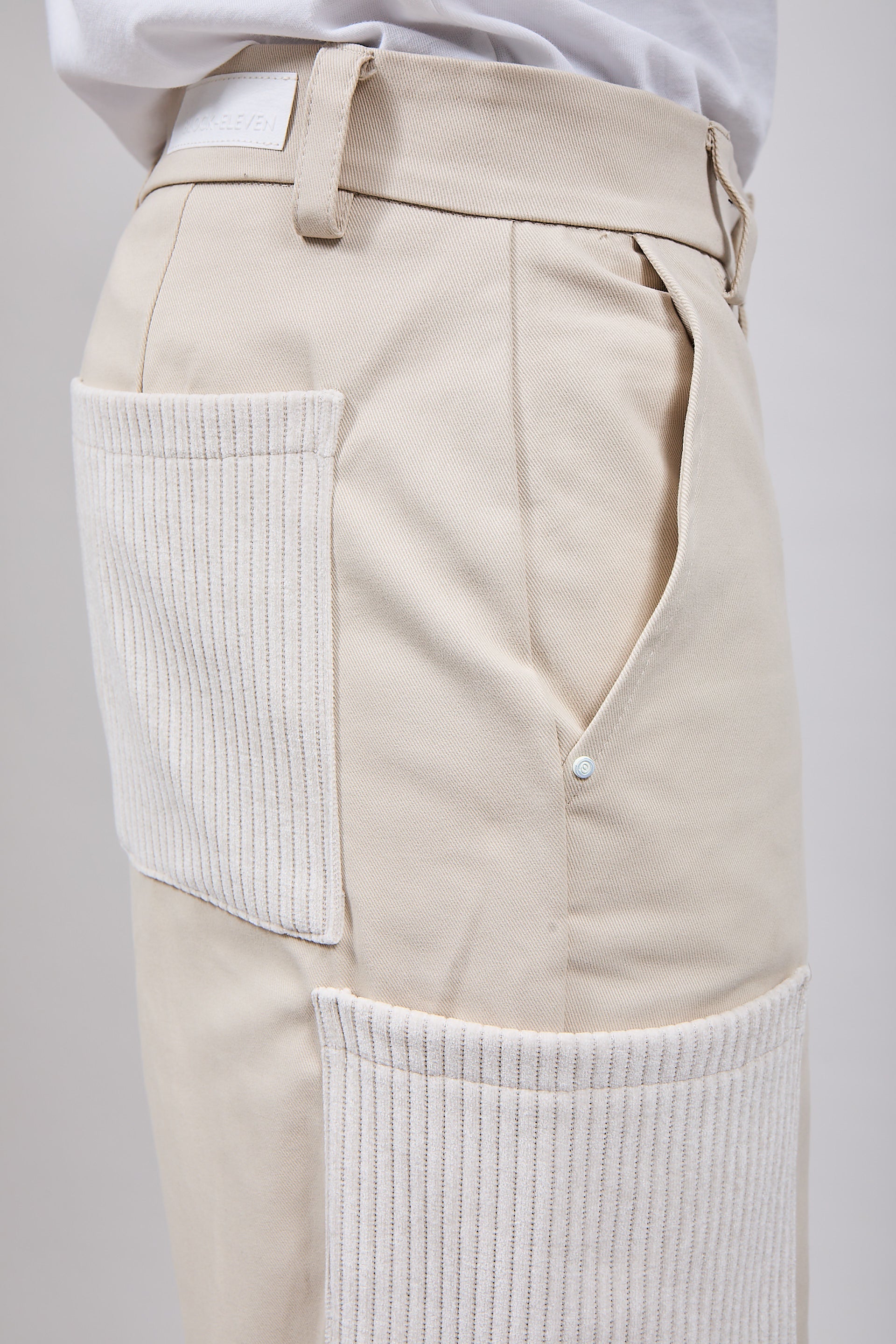 Pantalone Block Eleven Toppa Velluto Beige 264