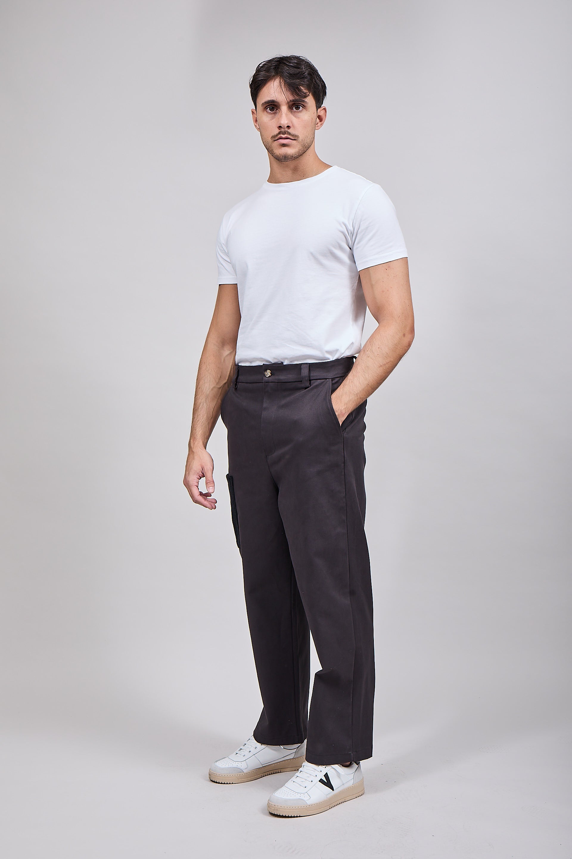 Pantalone Block Eleven Toppa Velluto Nero 264