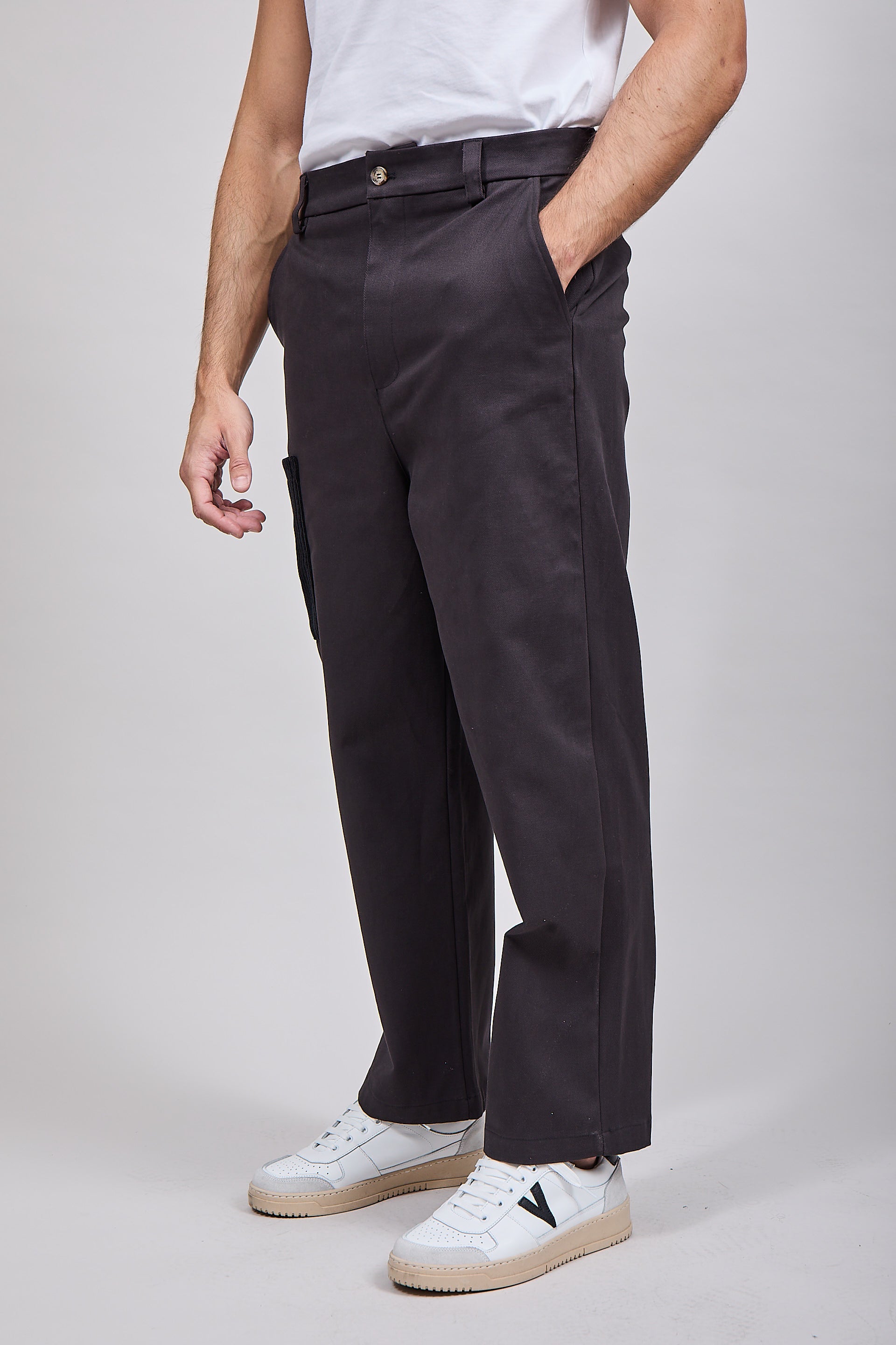 Pantalone Block Eleven Toppa Velluto Nero 264