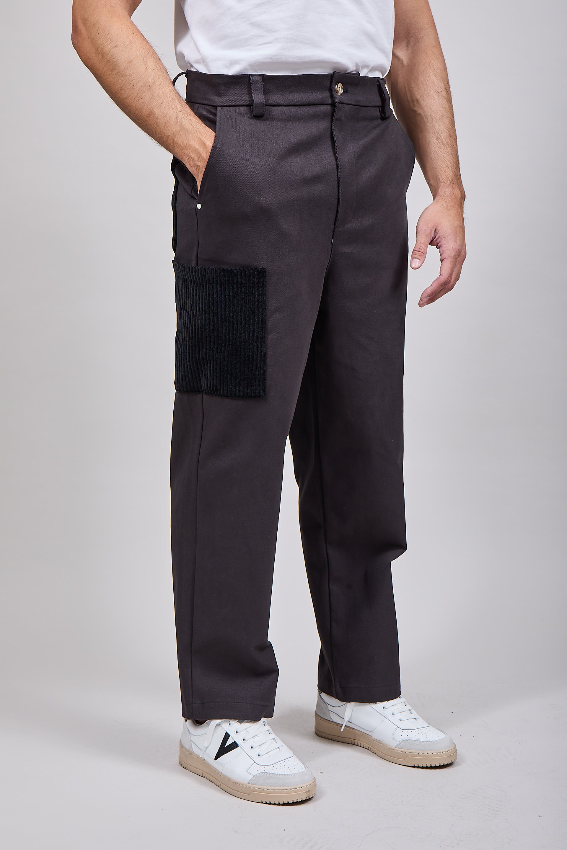 Pantalone Block Eleven Toppa Velluto Nero 264