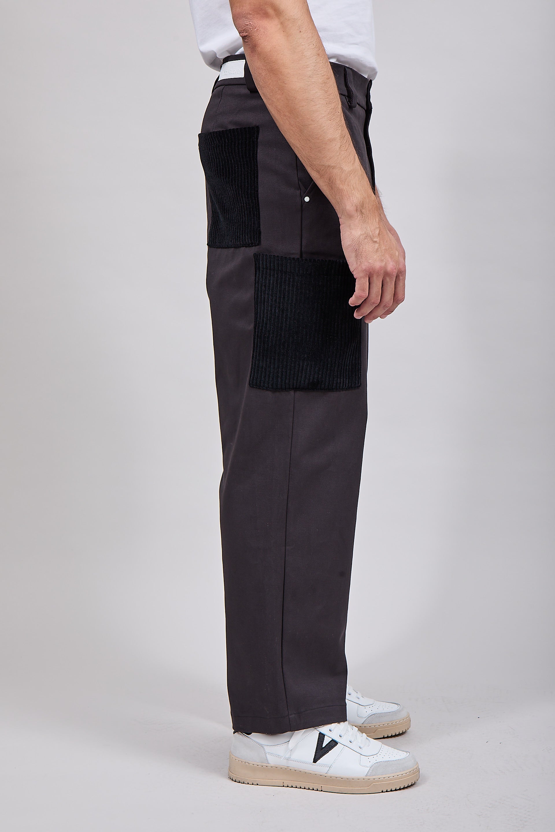 Pantalone Block Eleven Toppa Velluto Nero 264