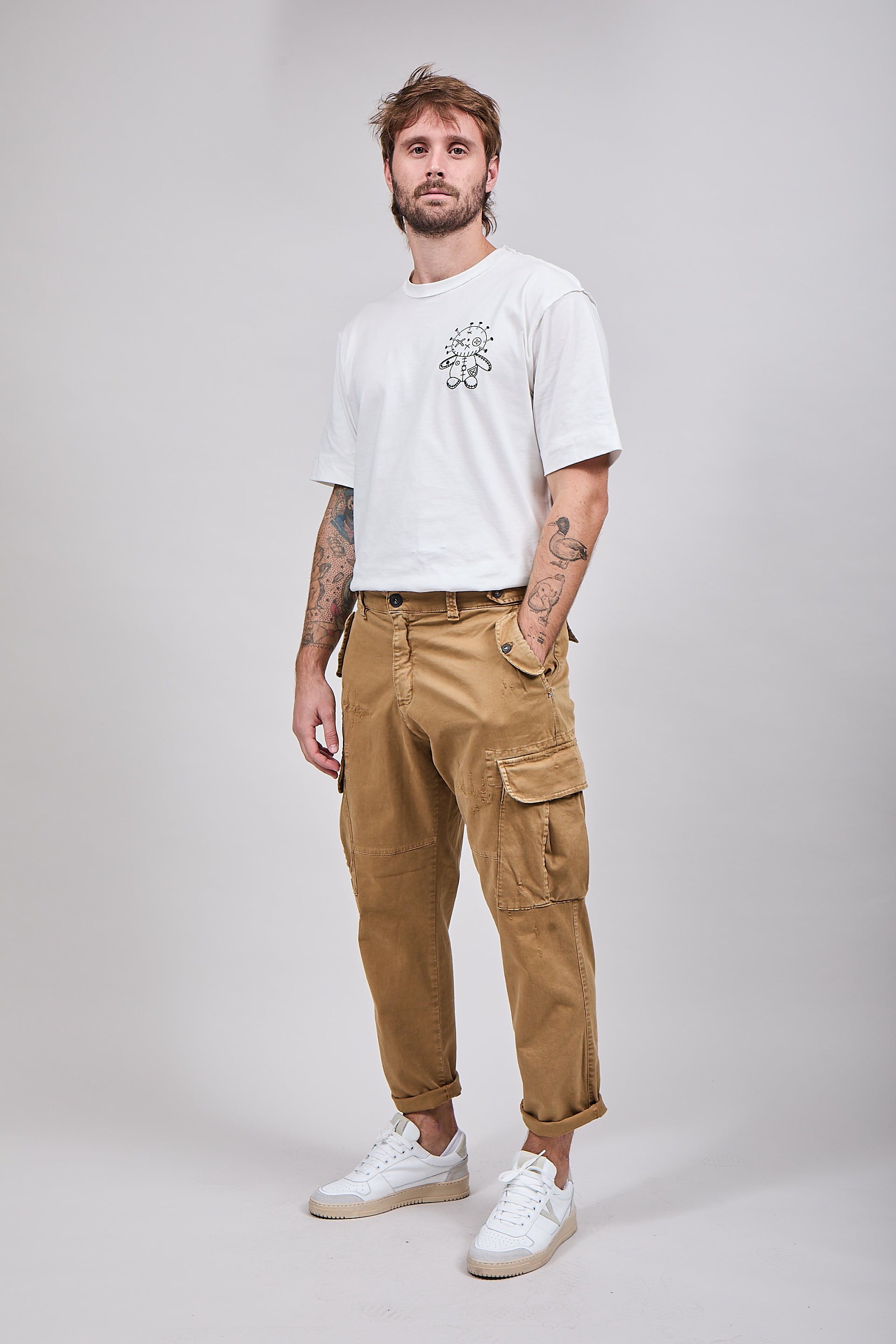 Pantalone Berna cargo 49 Cammello