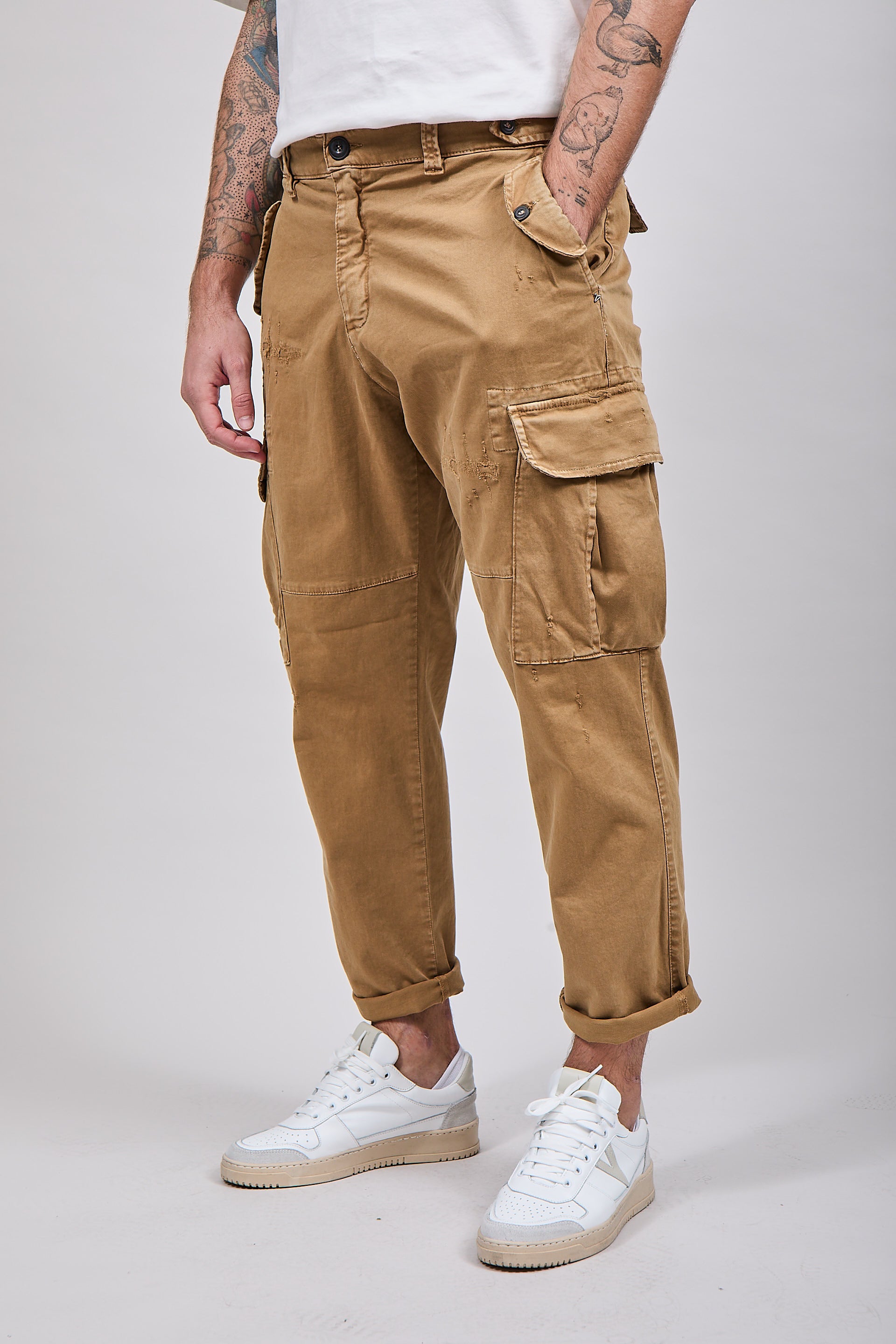 Pantalone Berna cargo 49 Cammello