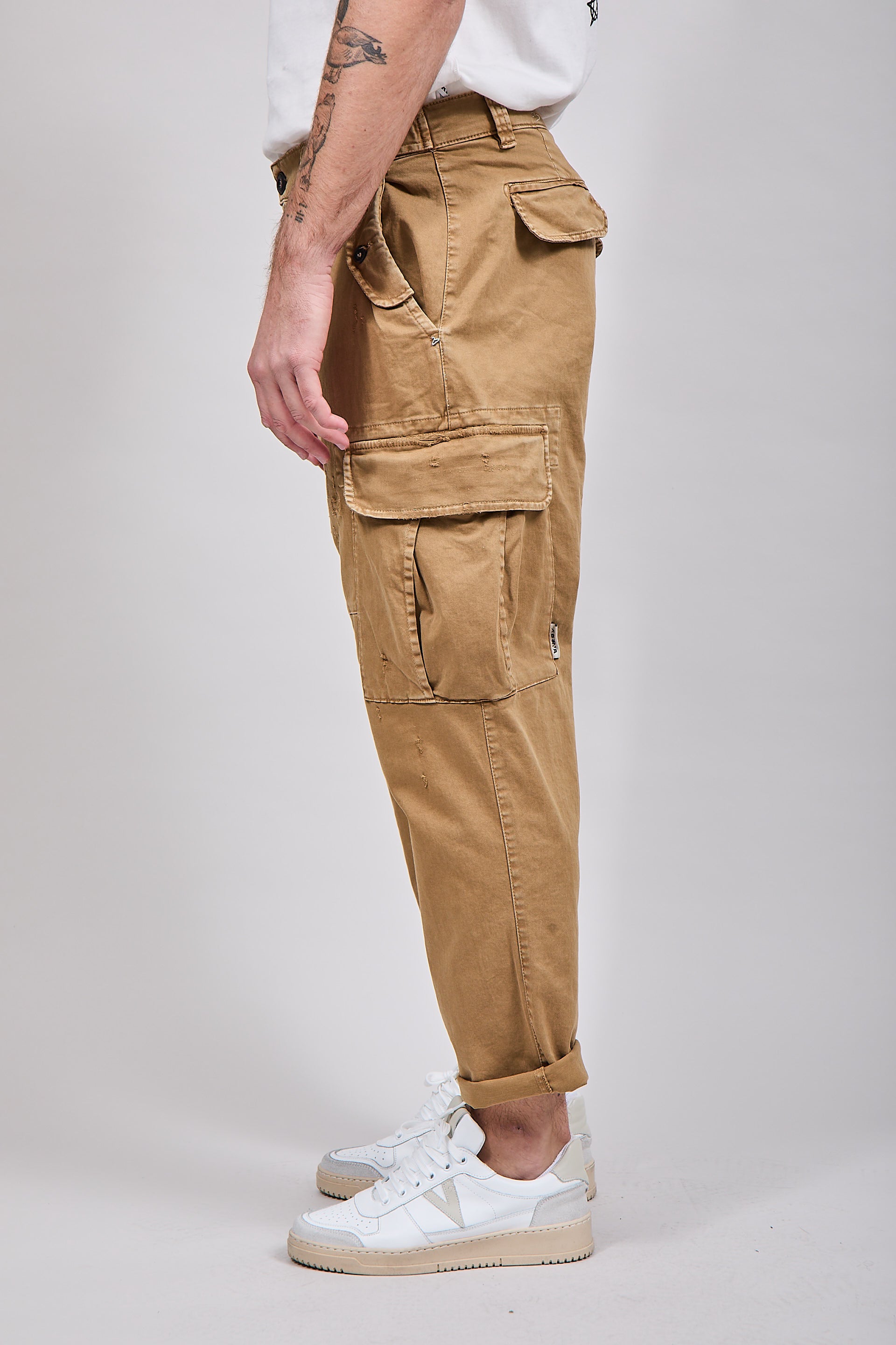 Pantalone Berna cargo 49 Cammello