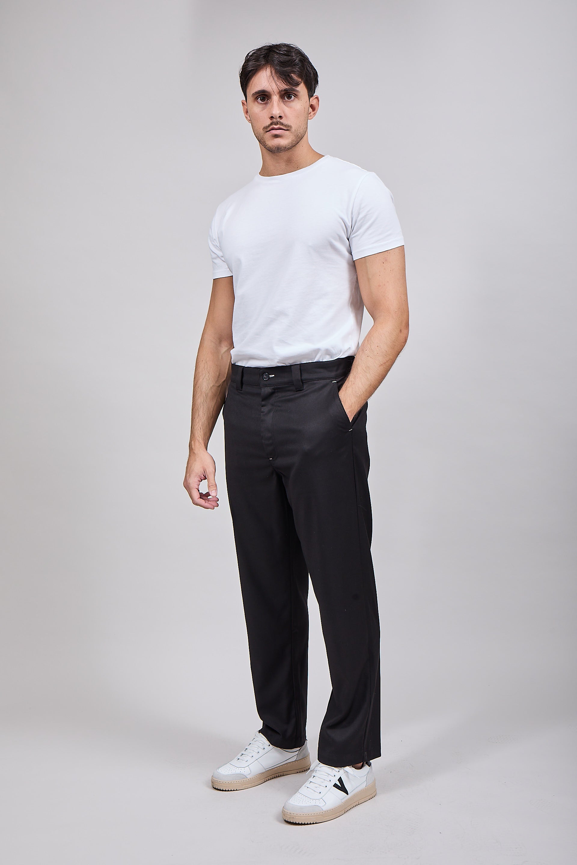Pantalone Block Eleven Palazzo Nero 001