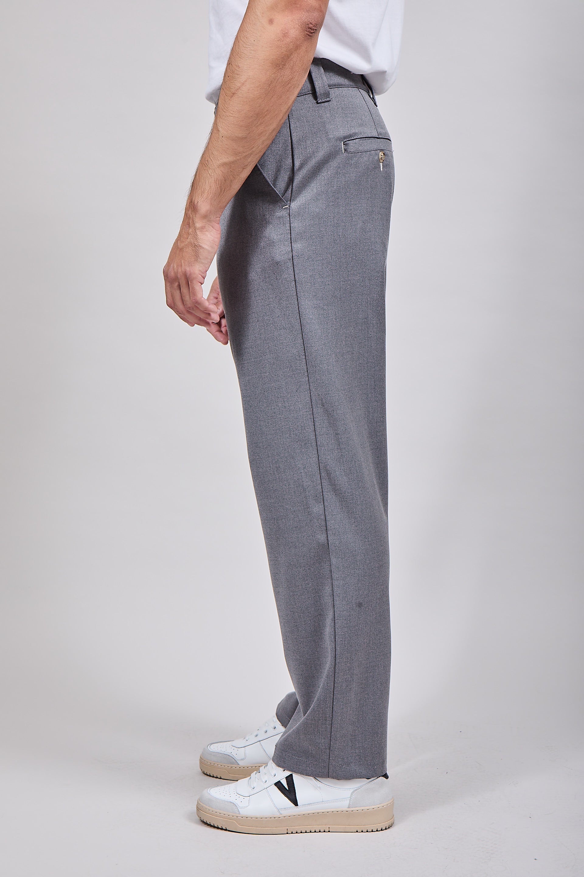 Pantalone Block Eleven Palazzo Grigio 001