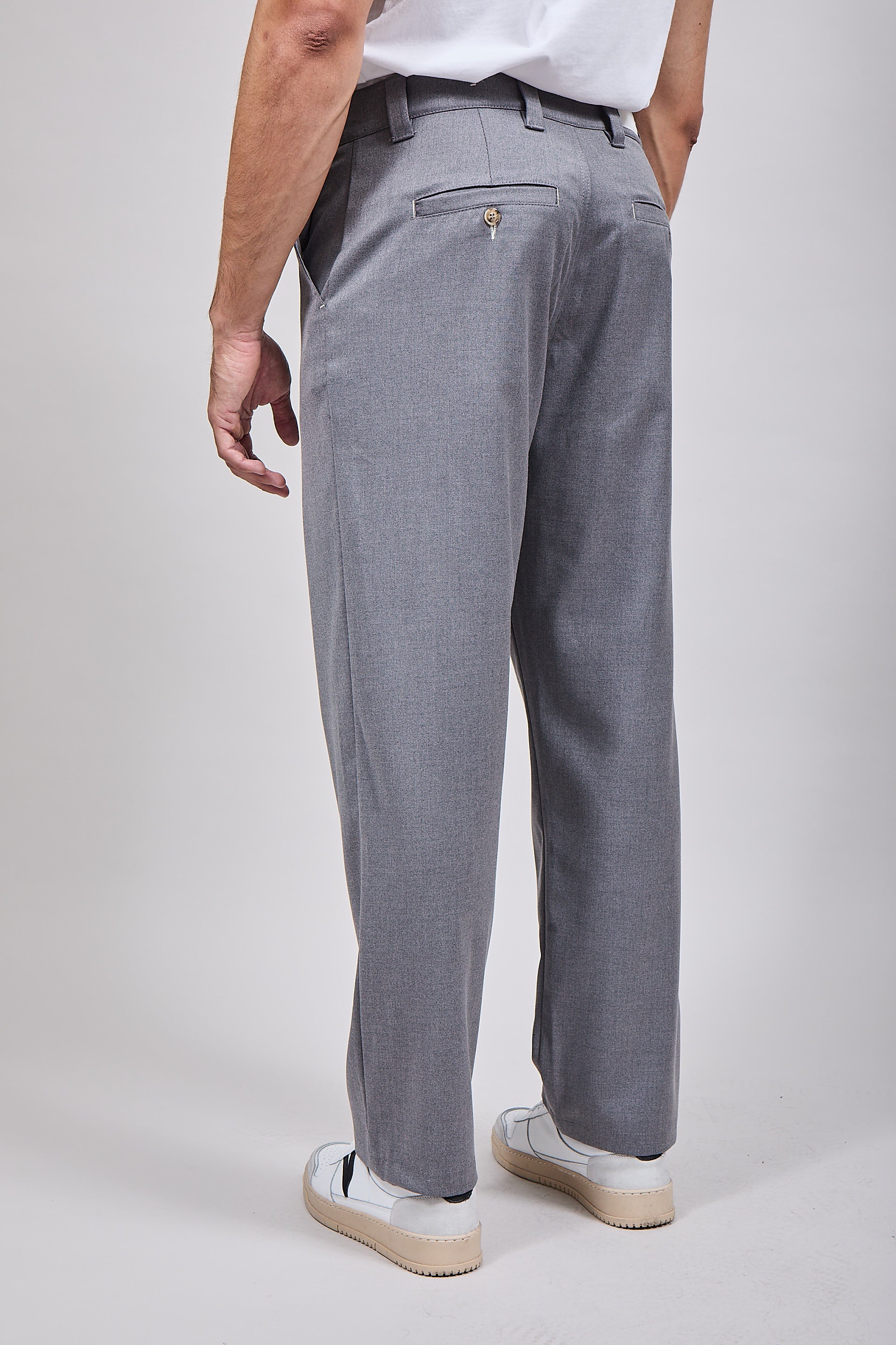 Pantalone Block Eleven Palazzo Grigio 001