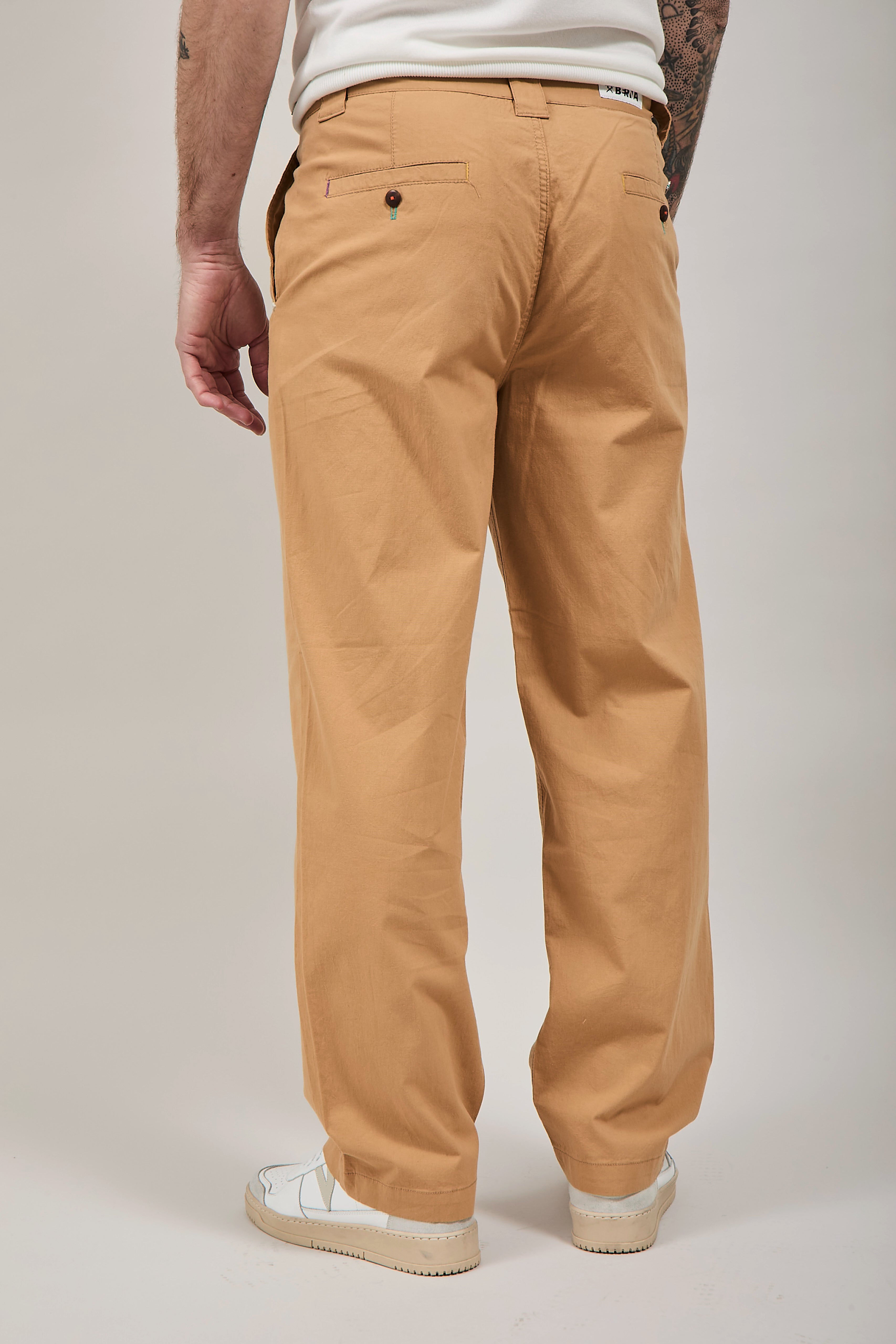 Pantalone Berna Lino Cammello 1283