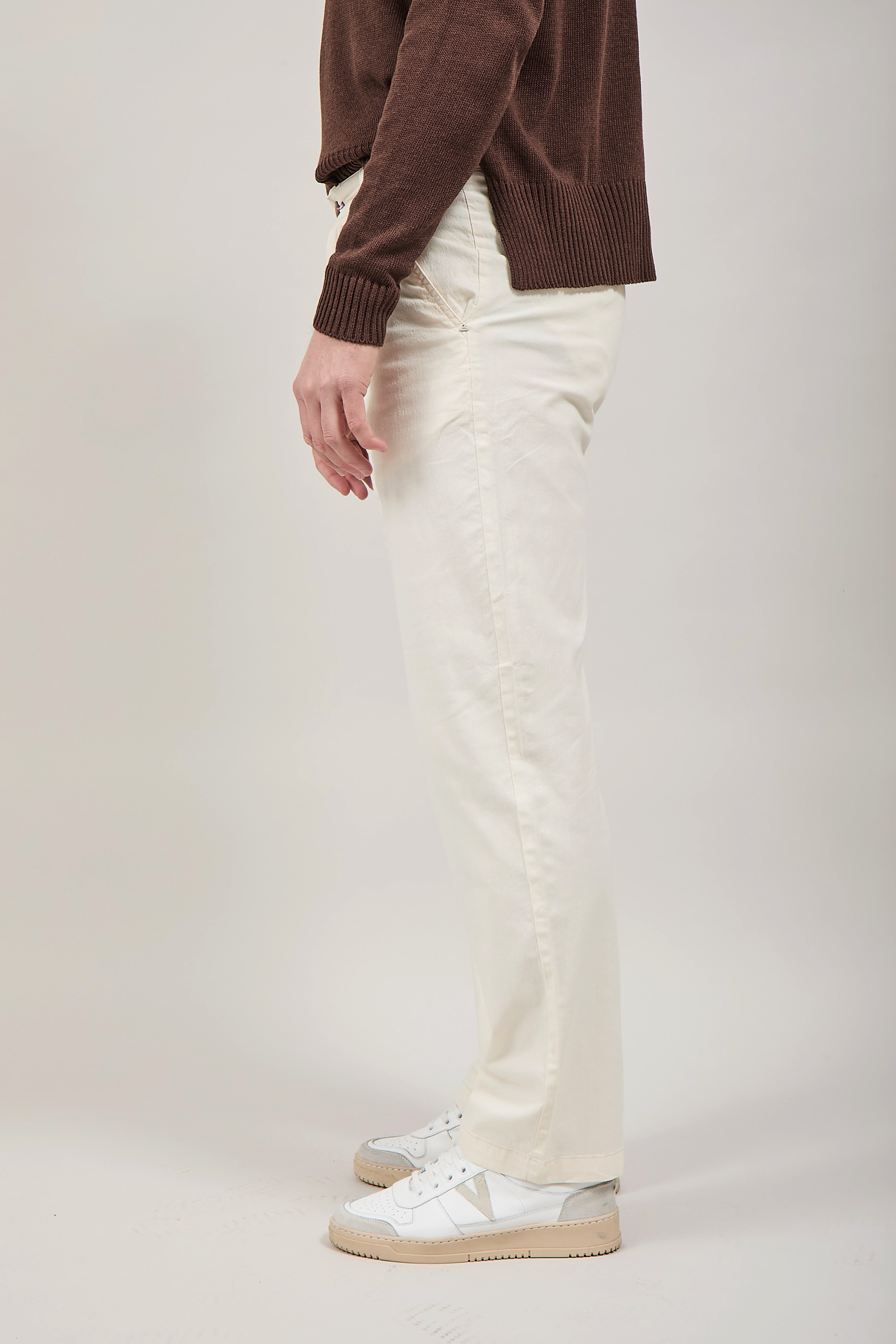 Pantalone Berna Lino Panna 1283