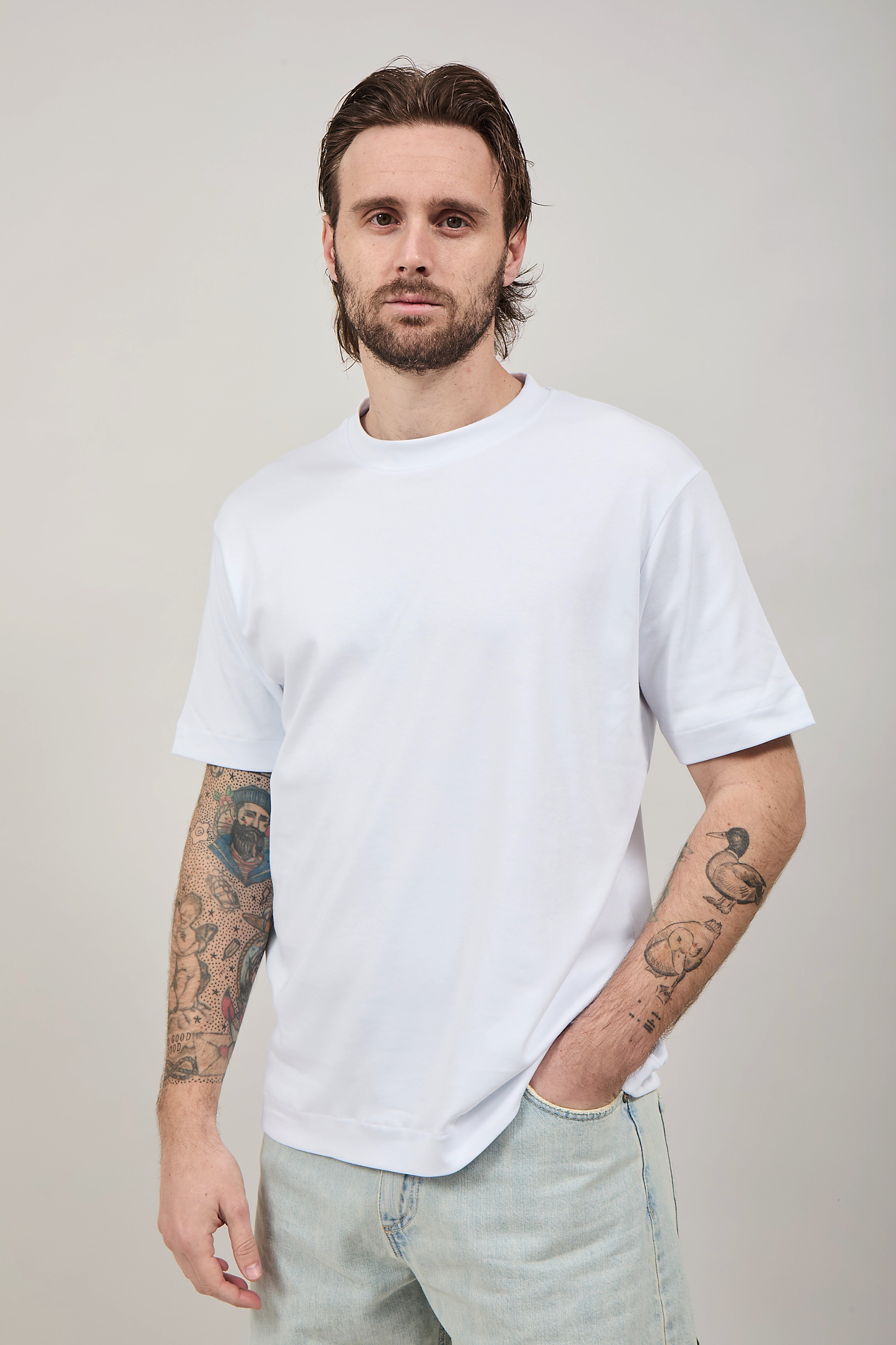T-shirt Berna Interlock Bianca