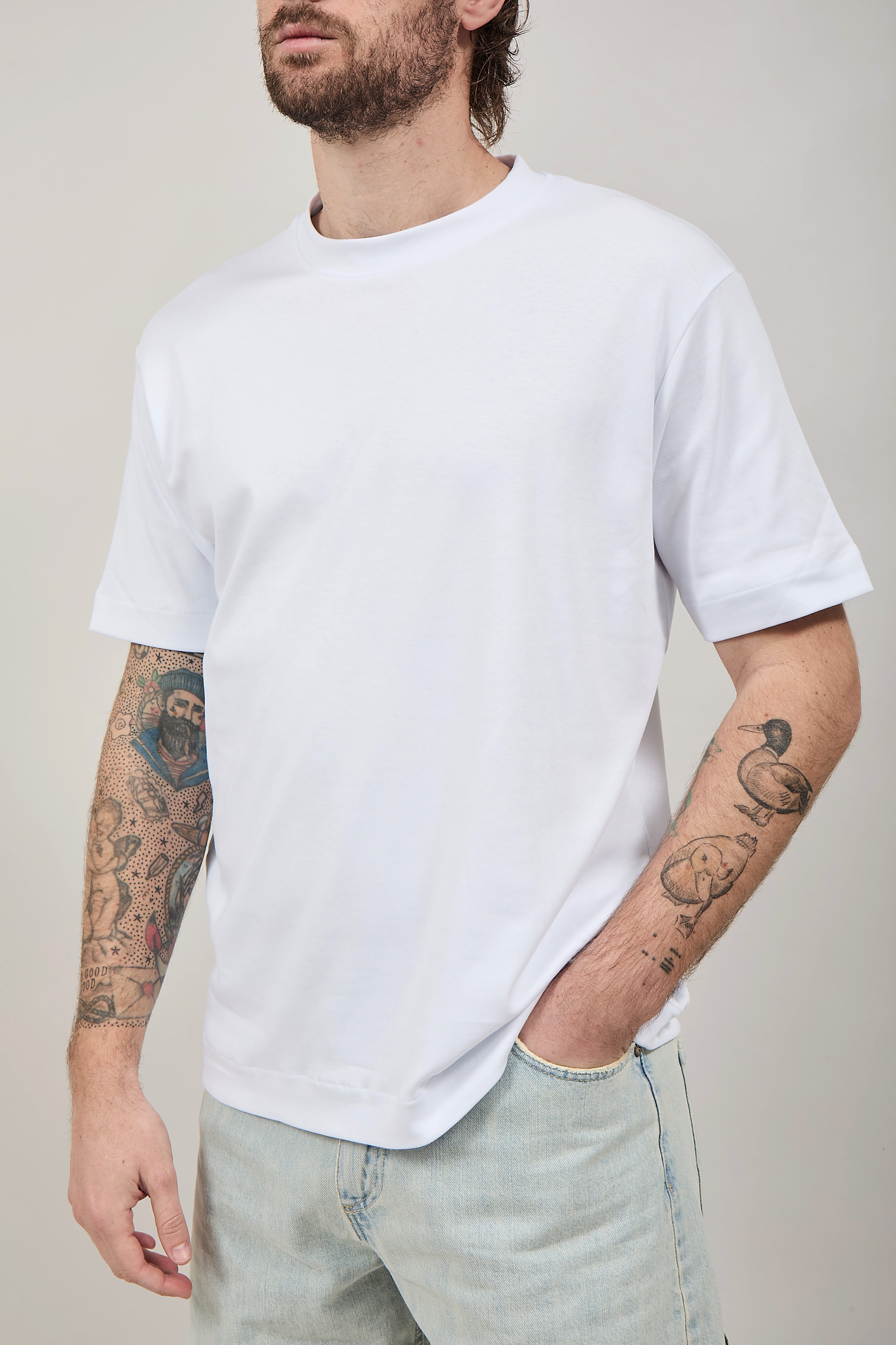 T-shirt Berna Interlock Bianca