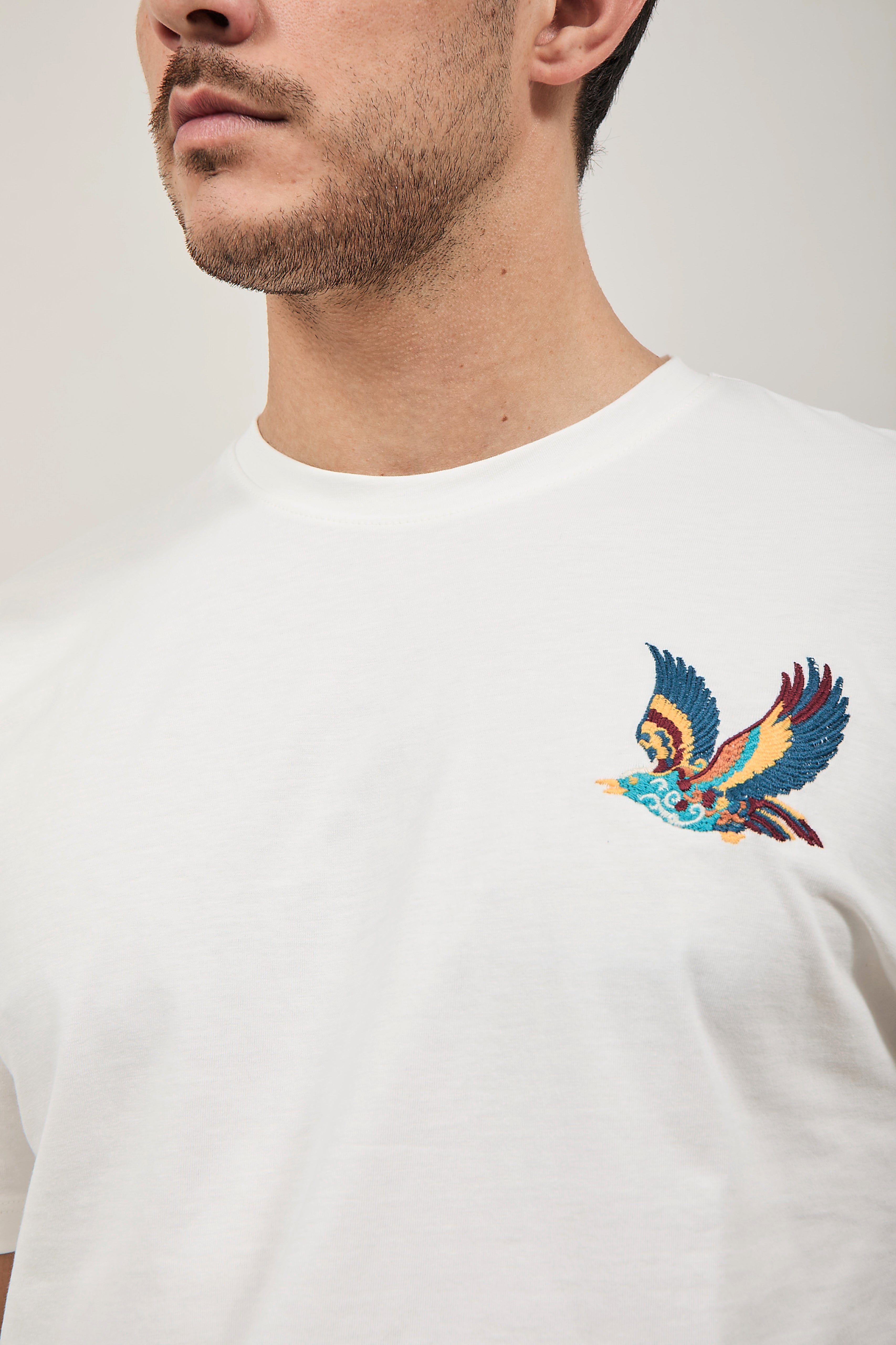 T-shirt V2 Fenice panna