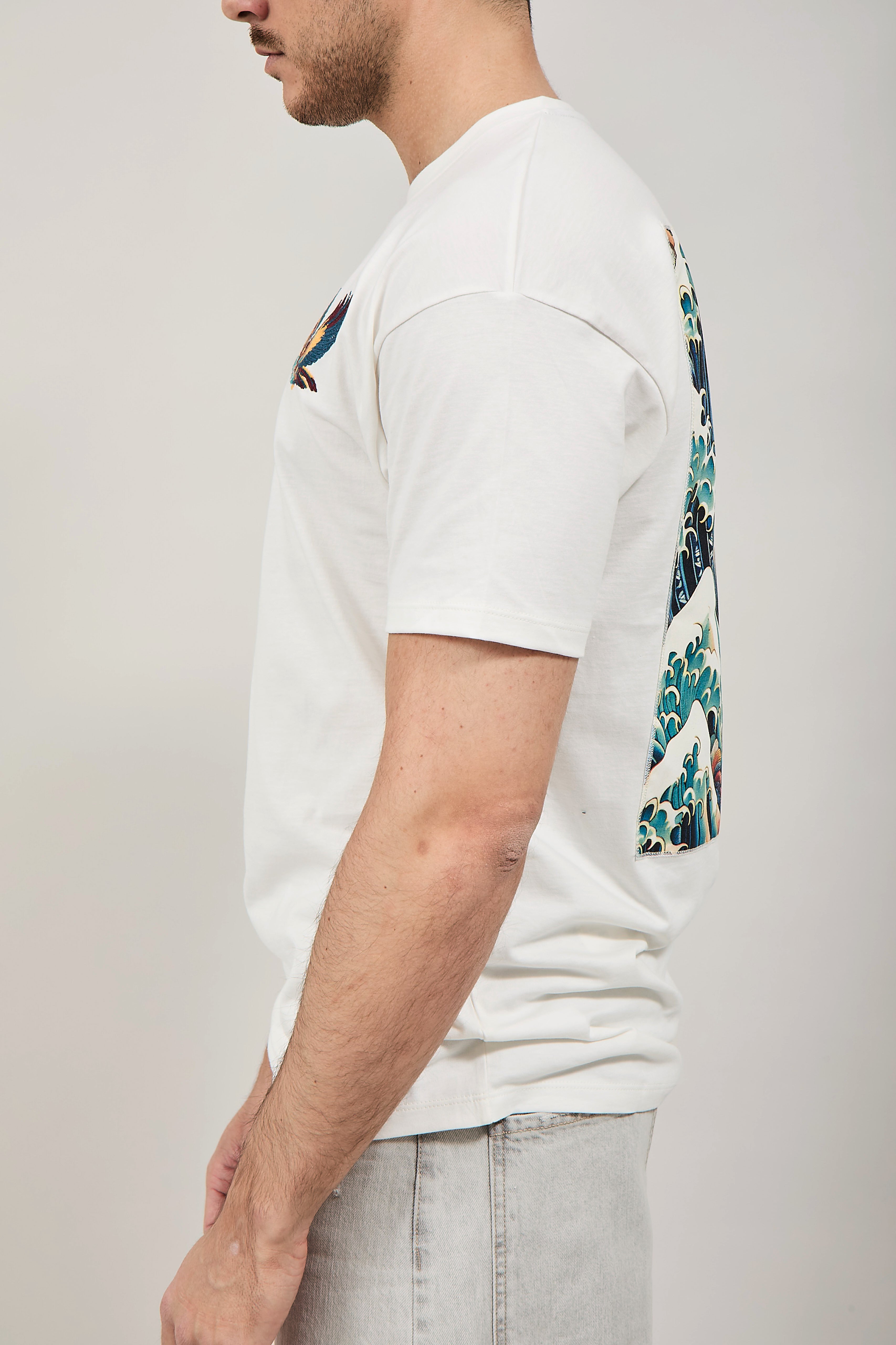 T-shirt V2 Fenice panna