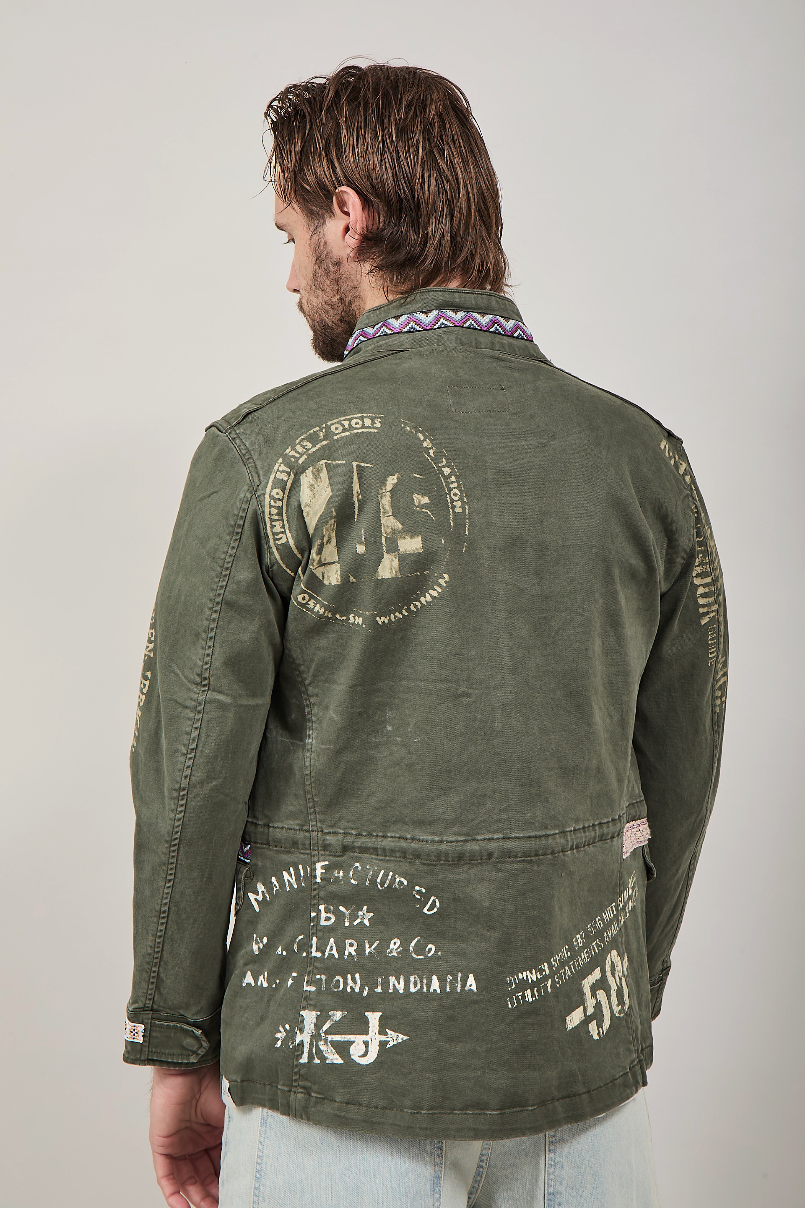 Sahariana Block Eleven Militare Print57