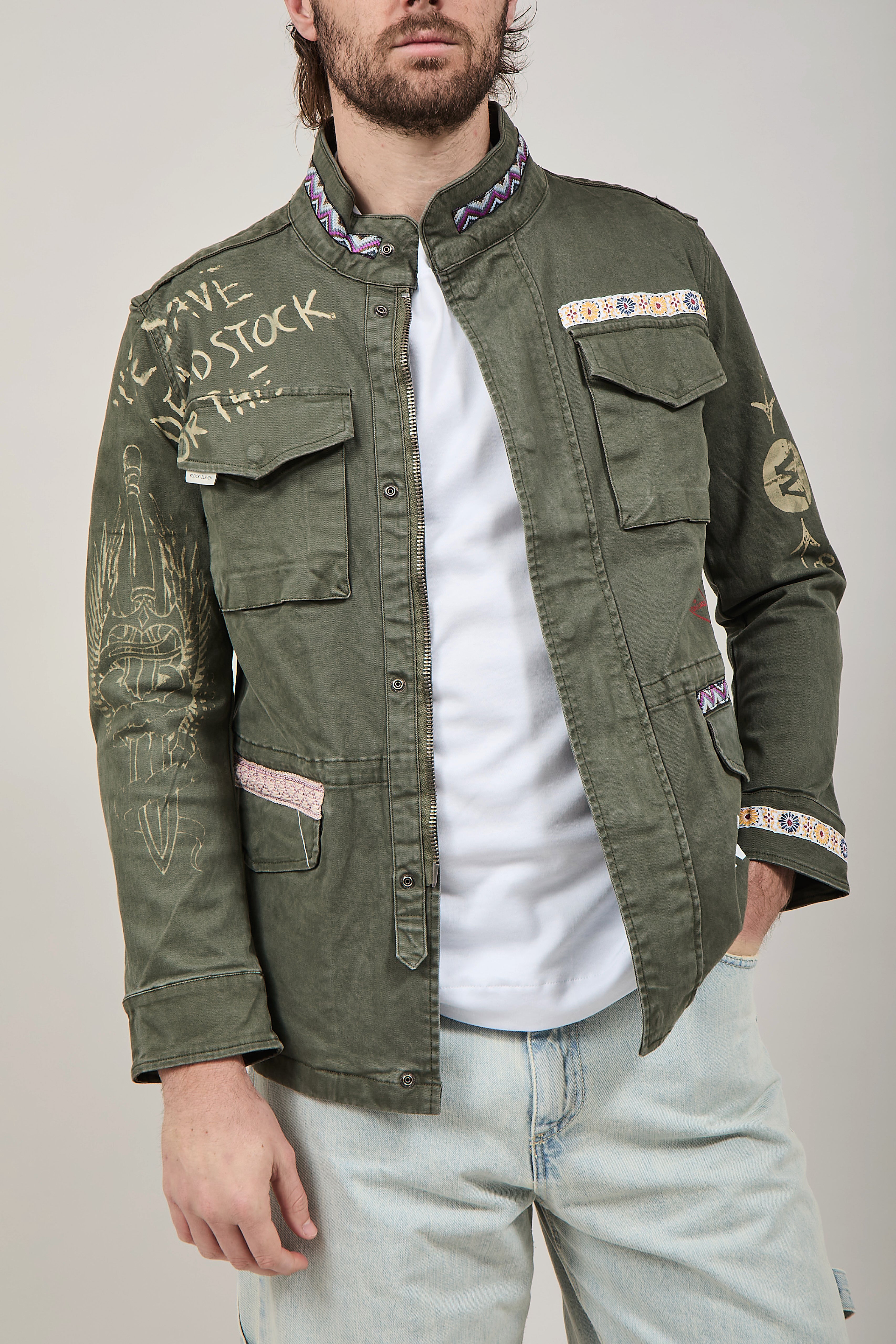 Sahariana Block Eleven Militare Print57