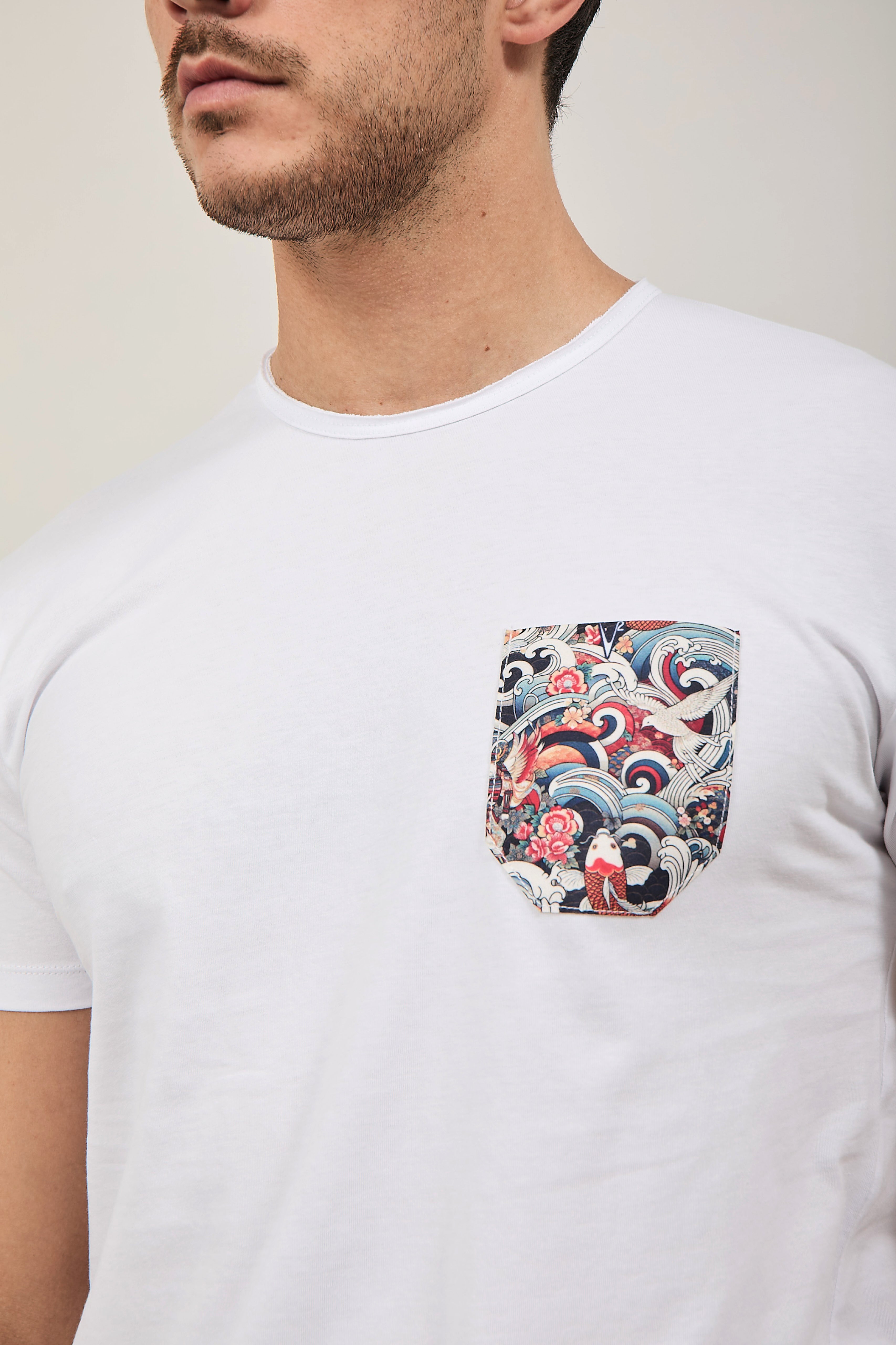 T-shirt V2 Taschino Bianca B1