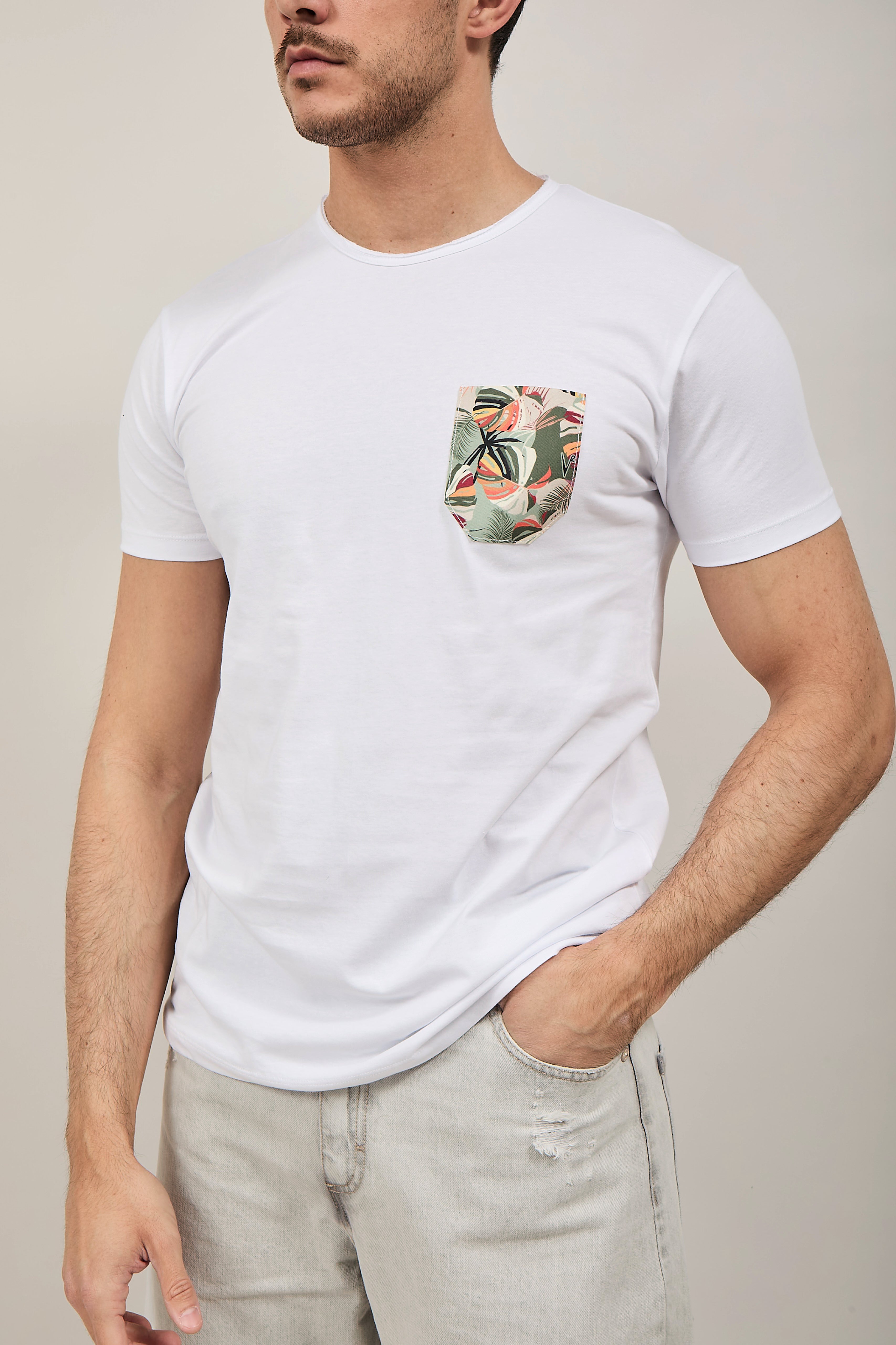 T-shirt V2 Taschino Bianca B7