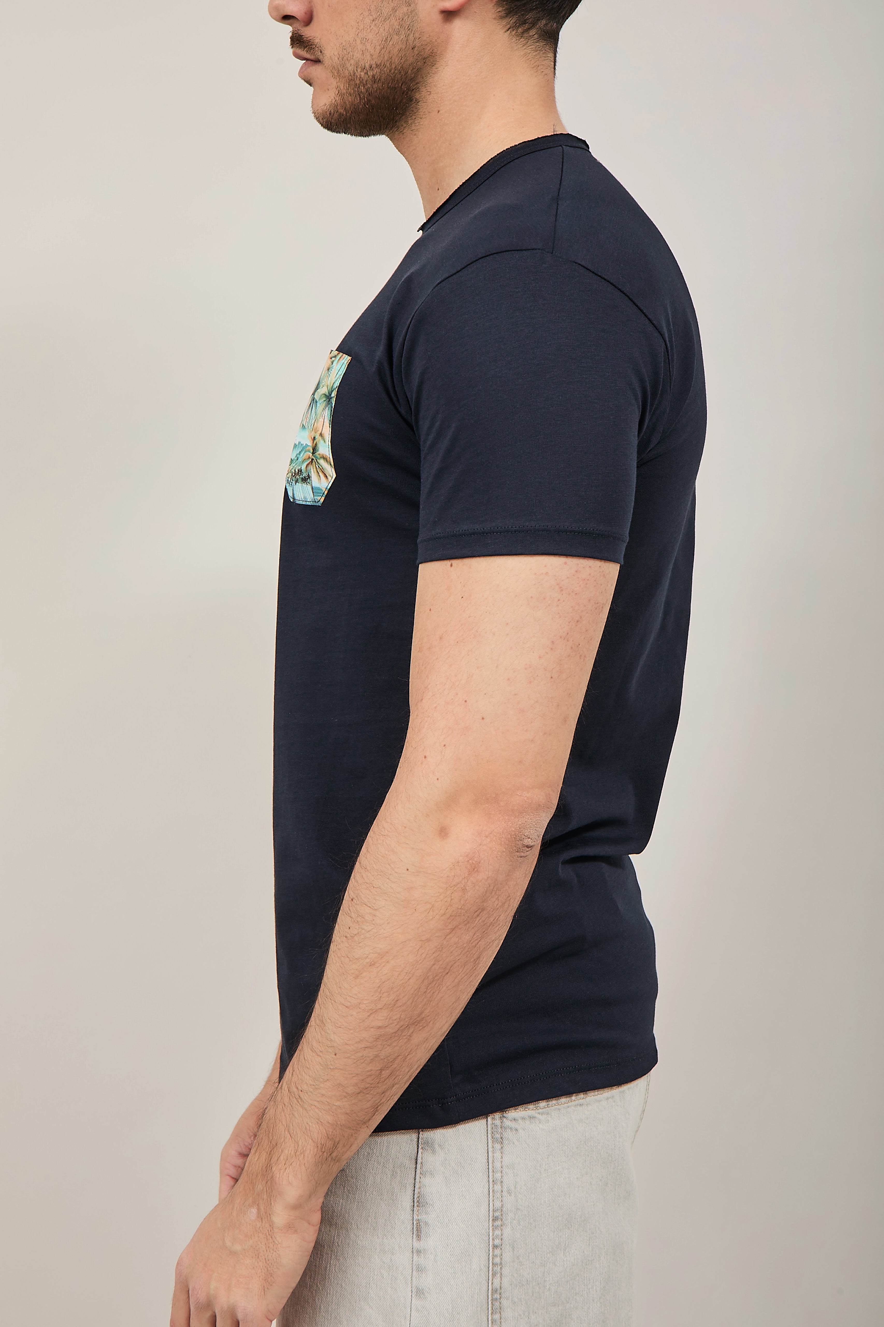 T-shirt V2 Taschino Blu BL9