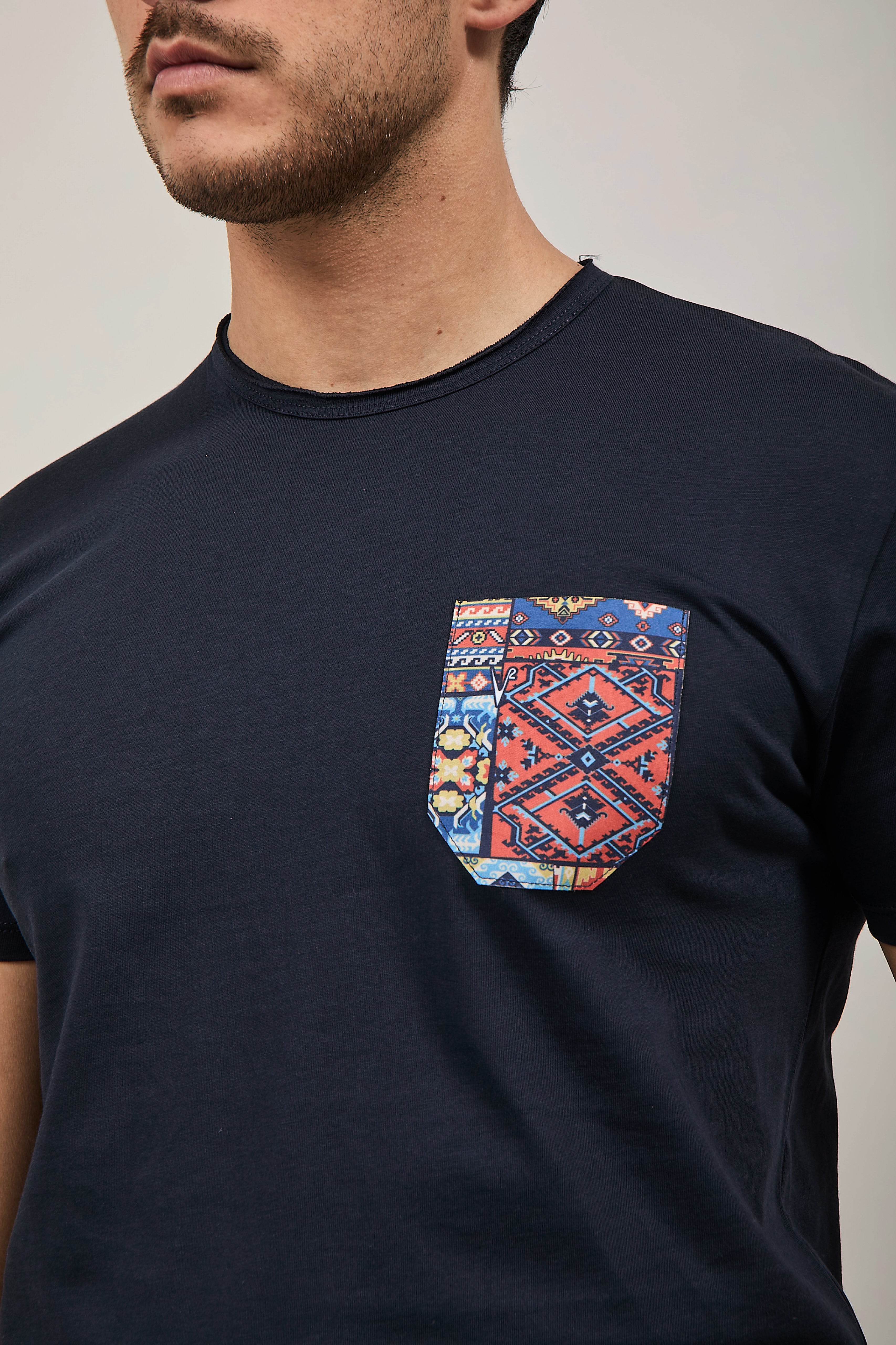 T-shirt V2 Taschino Blu BL8