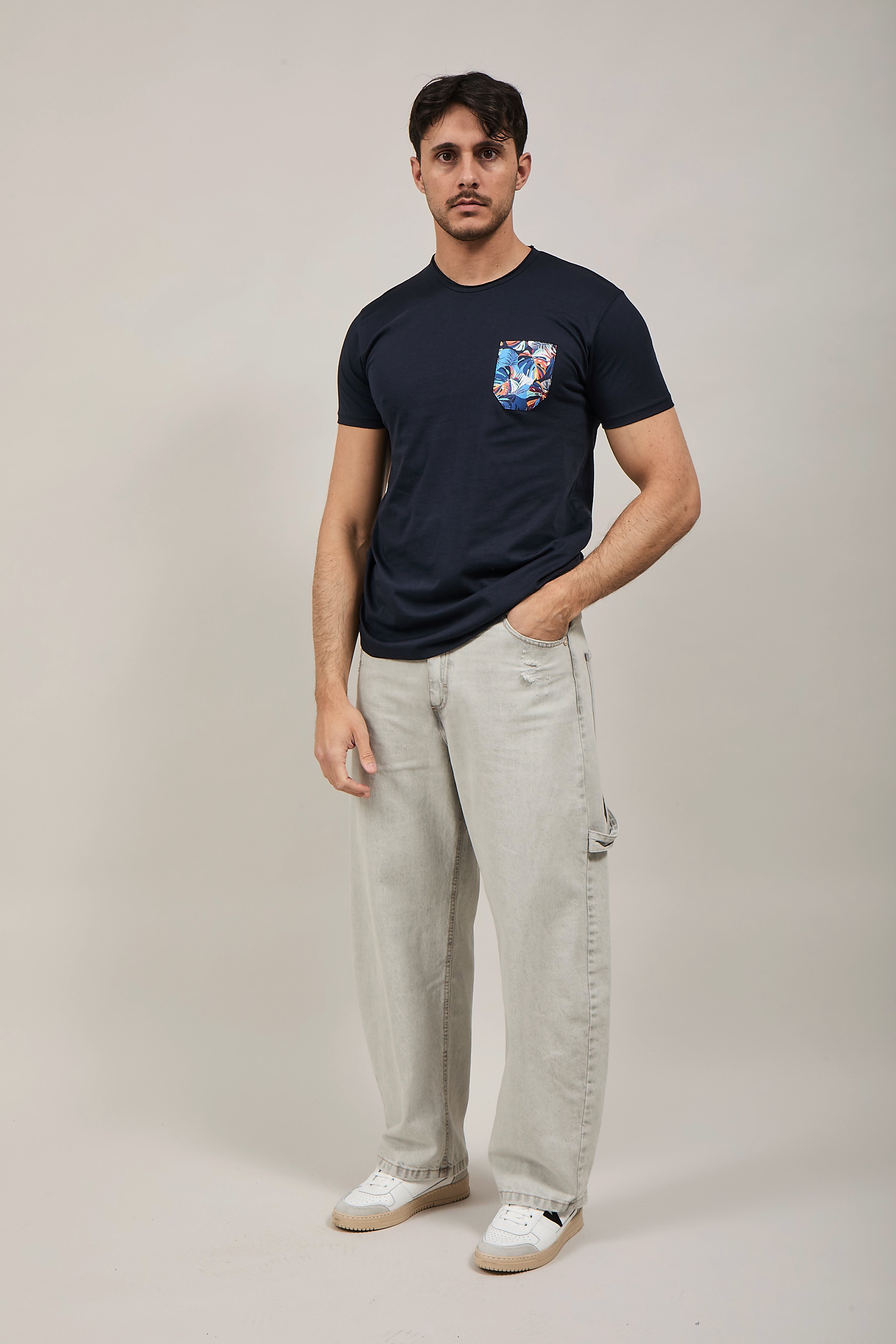 T-shirt V2 Taschino Blu BL7