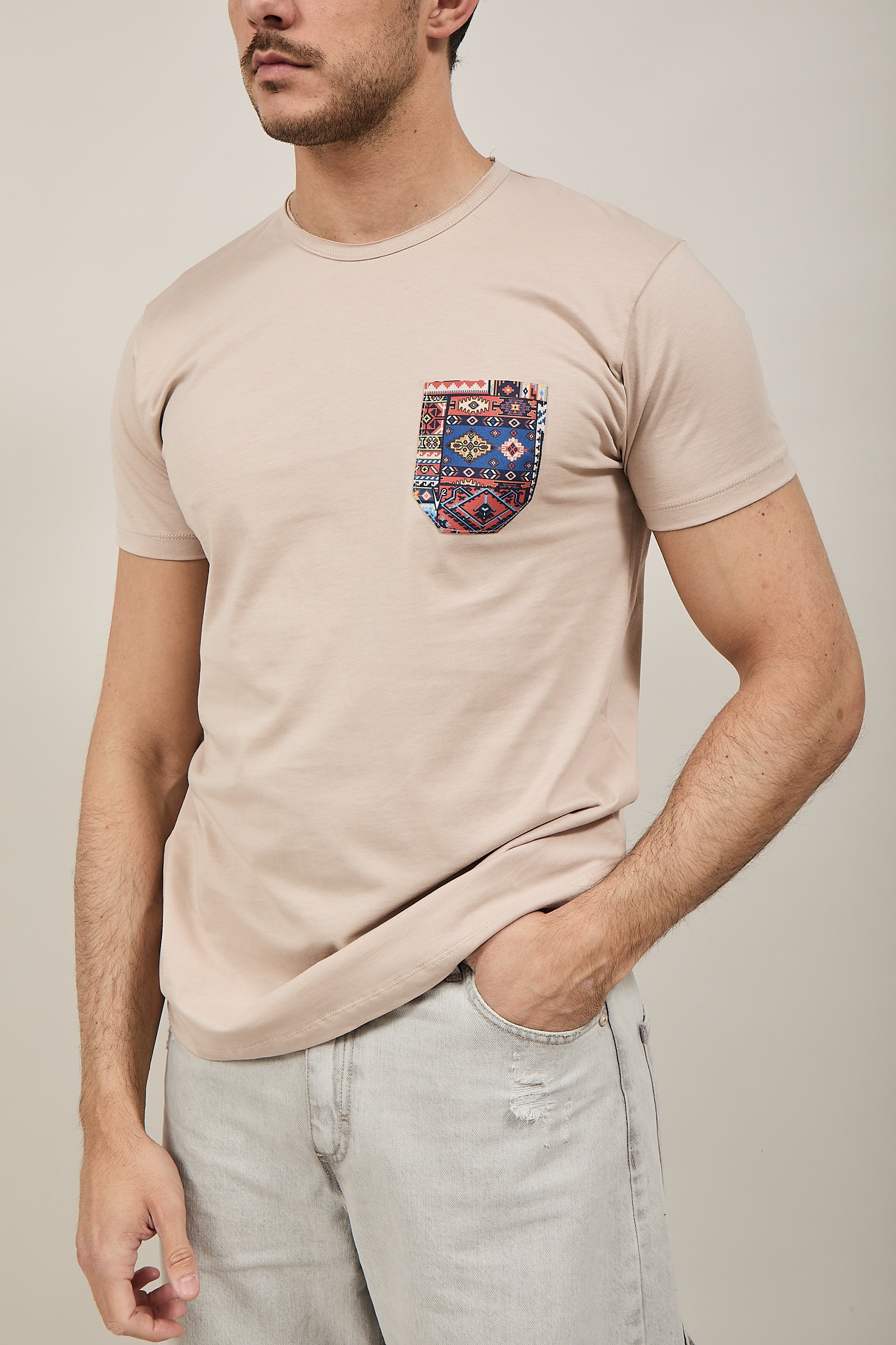 T-shirt V2 Taschino Beige BE8