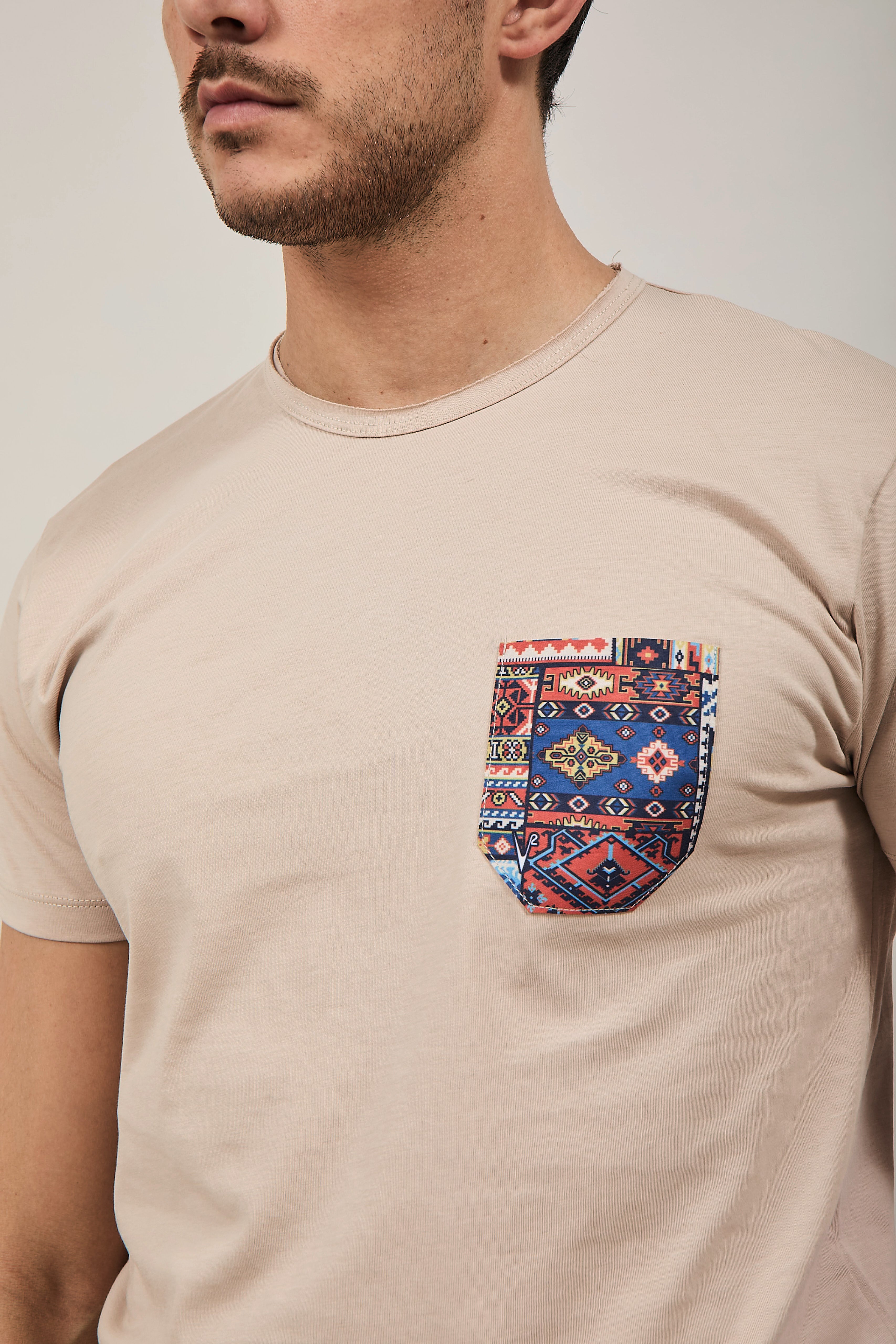 T-shirt V2 Taschino Beige BE8