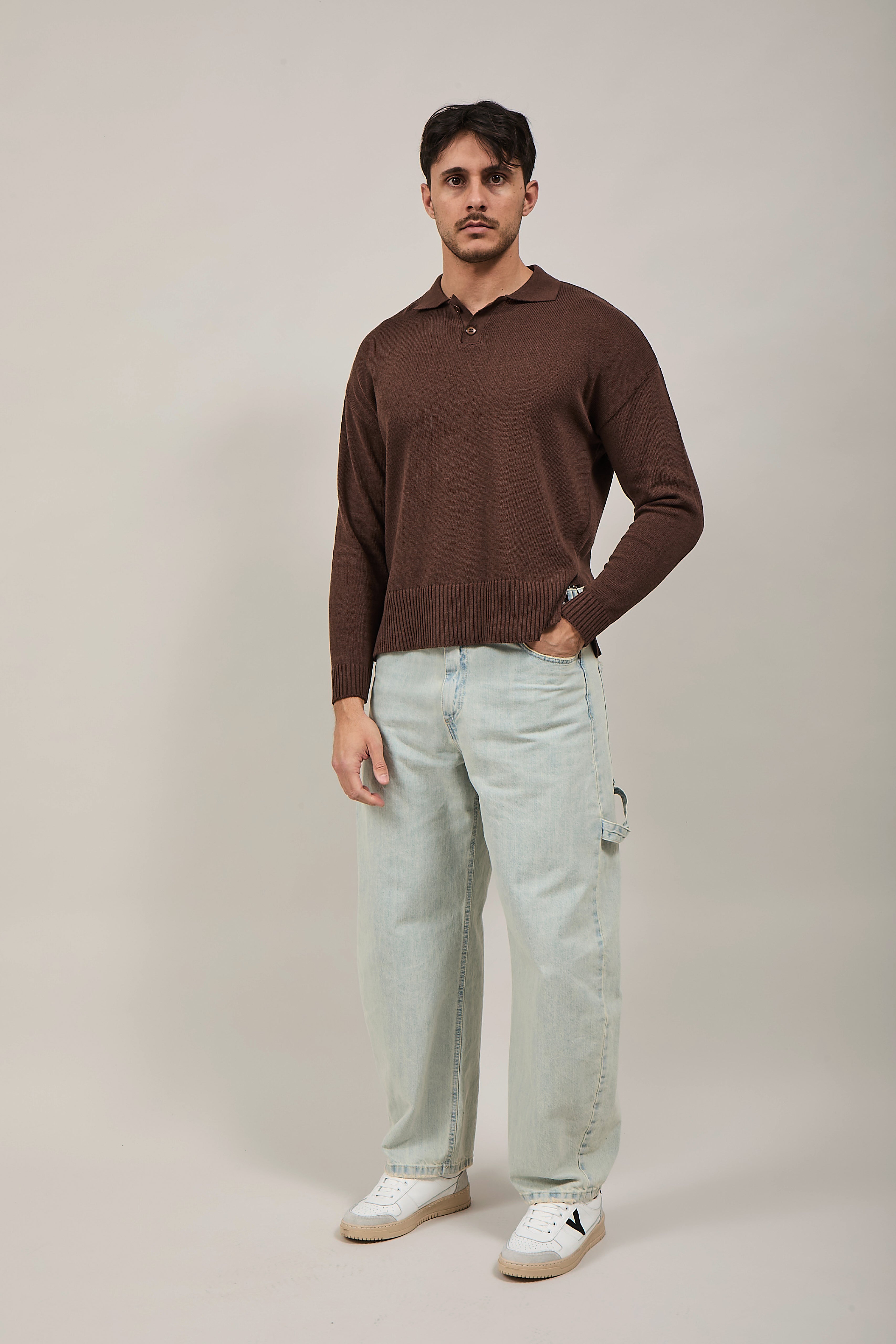 Polo NJB crop Marrone 16