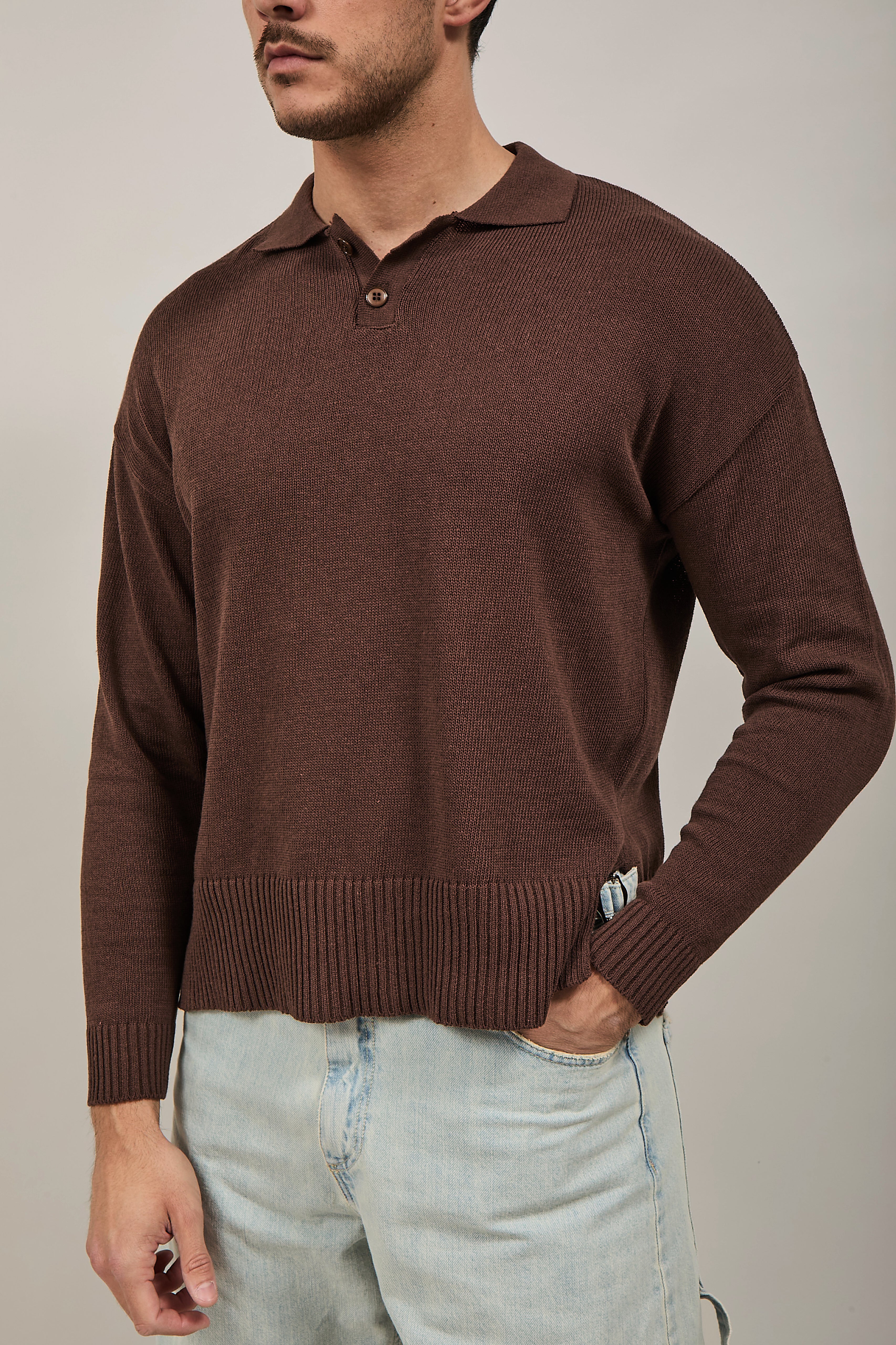Polo NJB crop Marrone 16