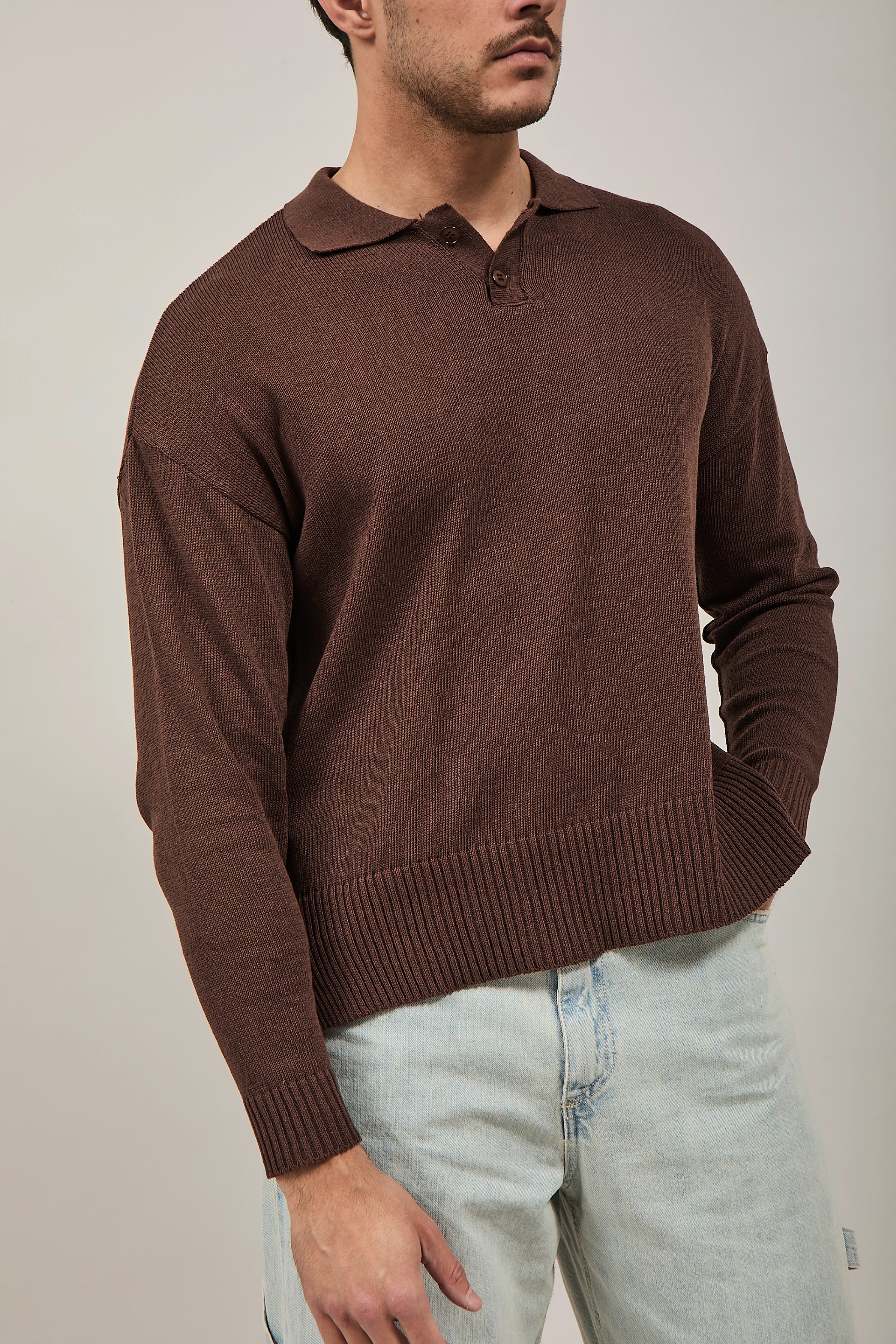 Polo NJB crop Marrone 16