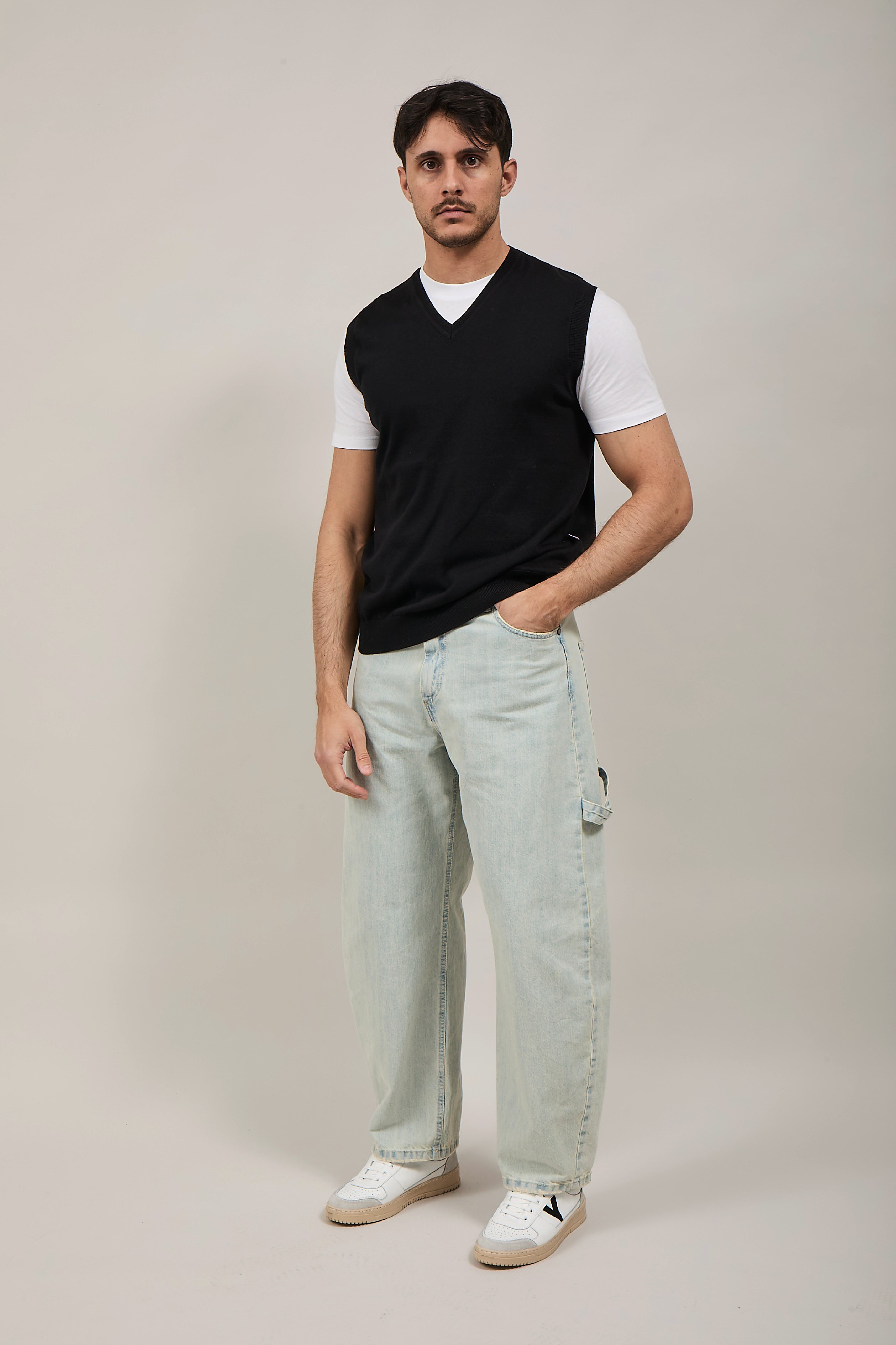 Gilet hamaki-ho Scollo V Nero 3207