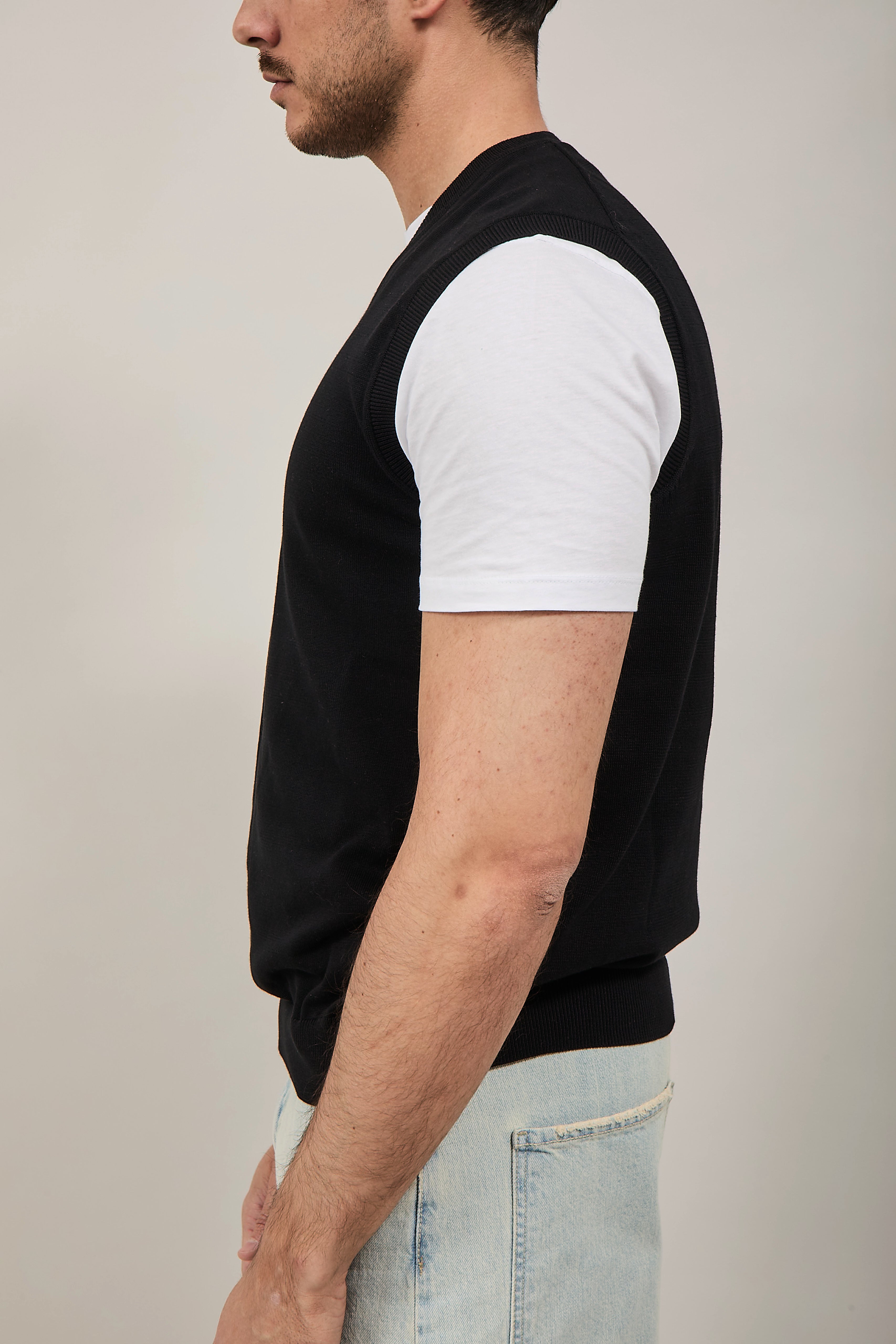 Gilet hamaki-ho Scollo V Nero 3207