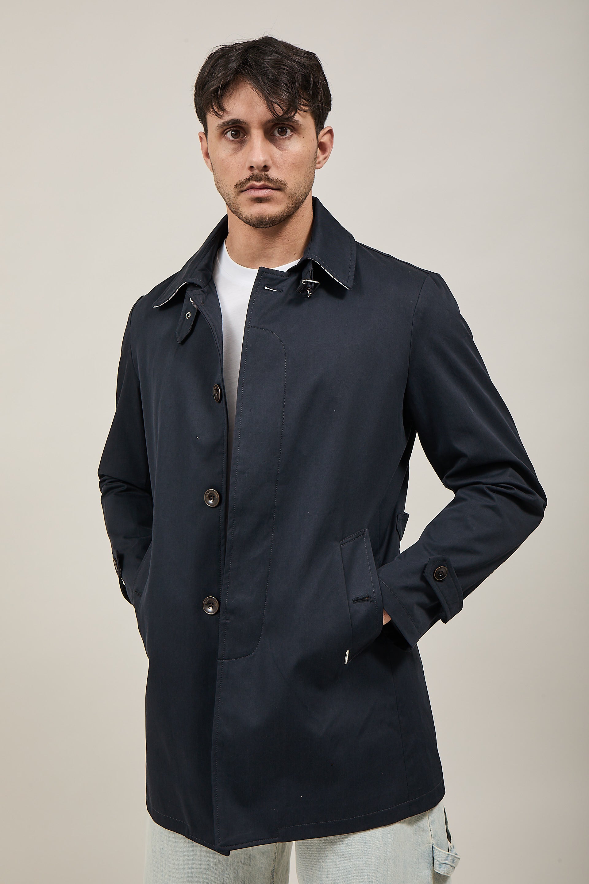 Trench Gianni Lupo Navy 9806