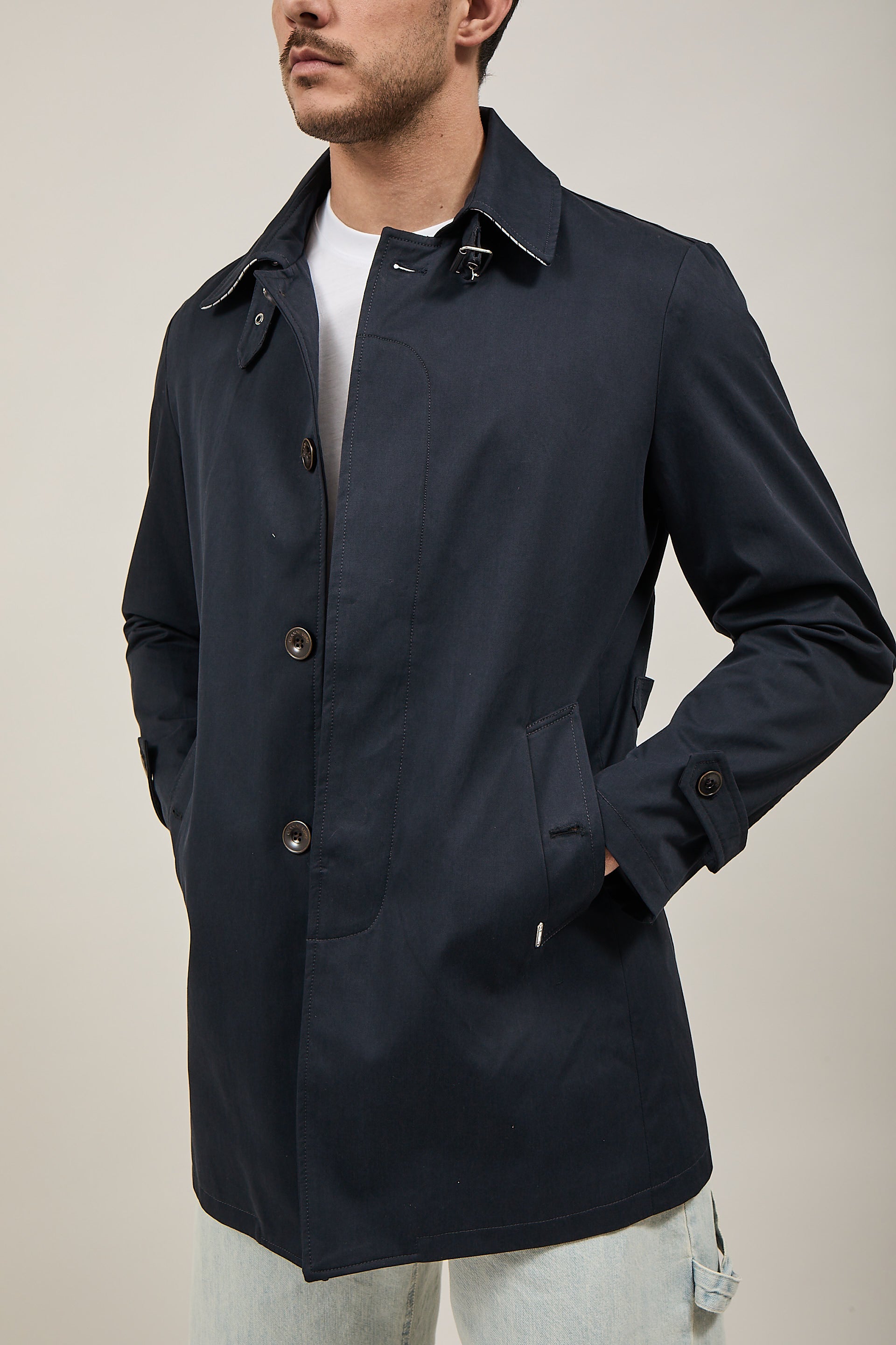 Trench Gianni Lupo Navy 9806